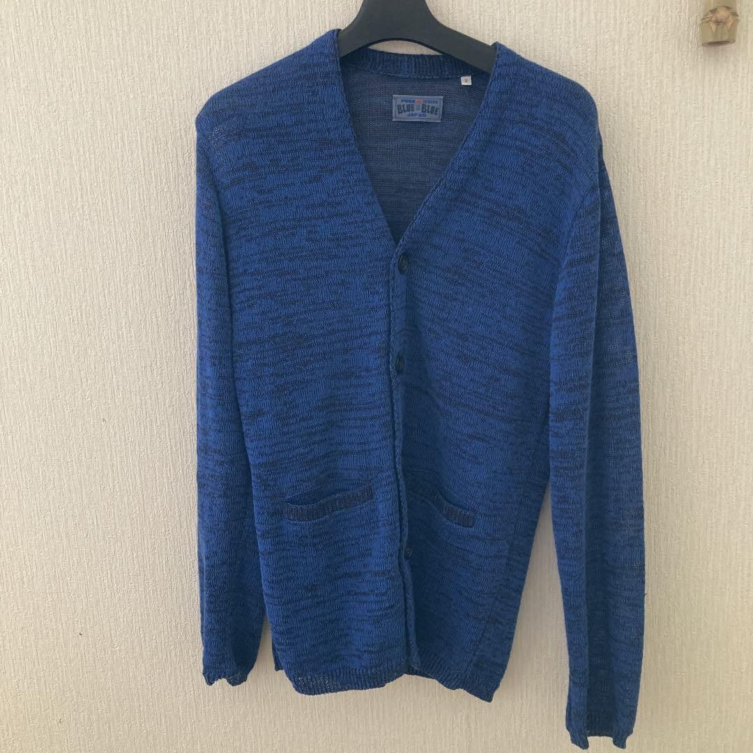 Blue Blue Japan BLUE BLUE JAPAN V-Neck Knitted Cardigan Blue 2 Size US M / EU 48-50 / 2 - 1 Thumbnail