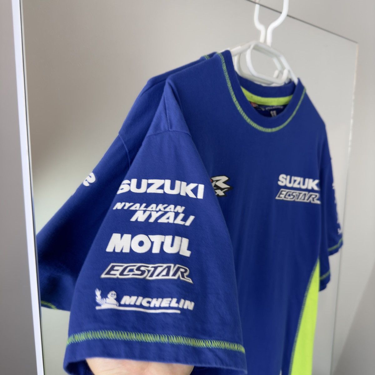 Vintage Suzuki Team Racing T-shirt Vintage Big Print Size US L / EU 52-54 / 3 - 3 Thumbnail