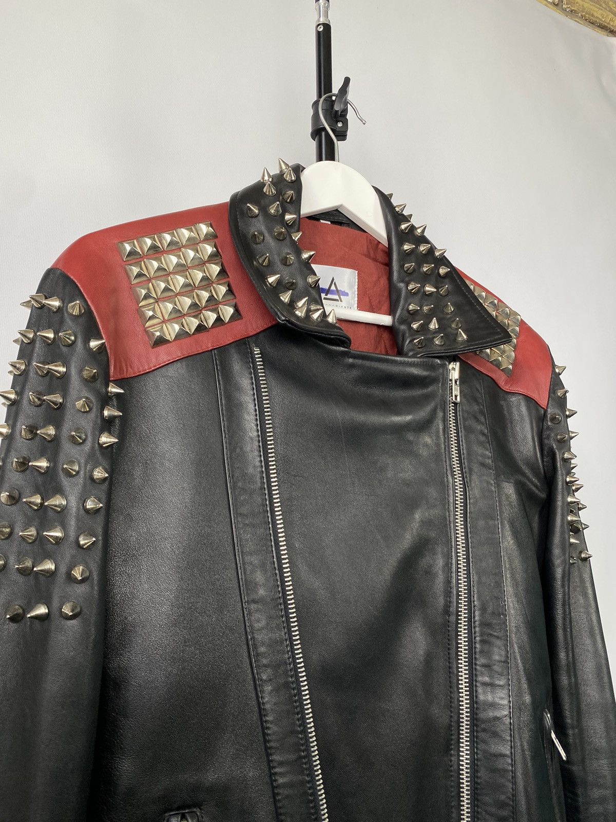 Designer Rare 💣 Serge Pariente Punk Rock Biker Men's Leather Jacket Size US M / EU 48-50 / 2 - 4 Thumbnail