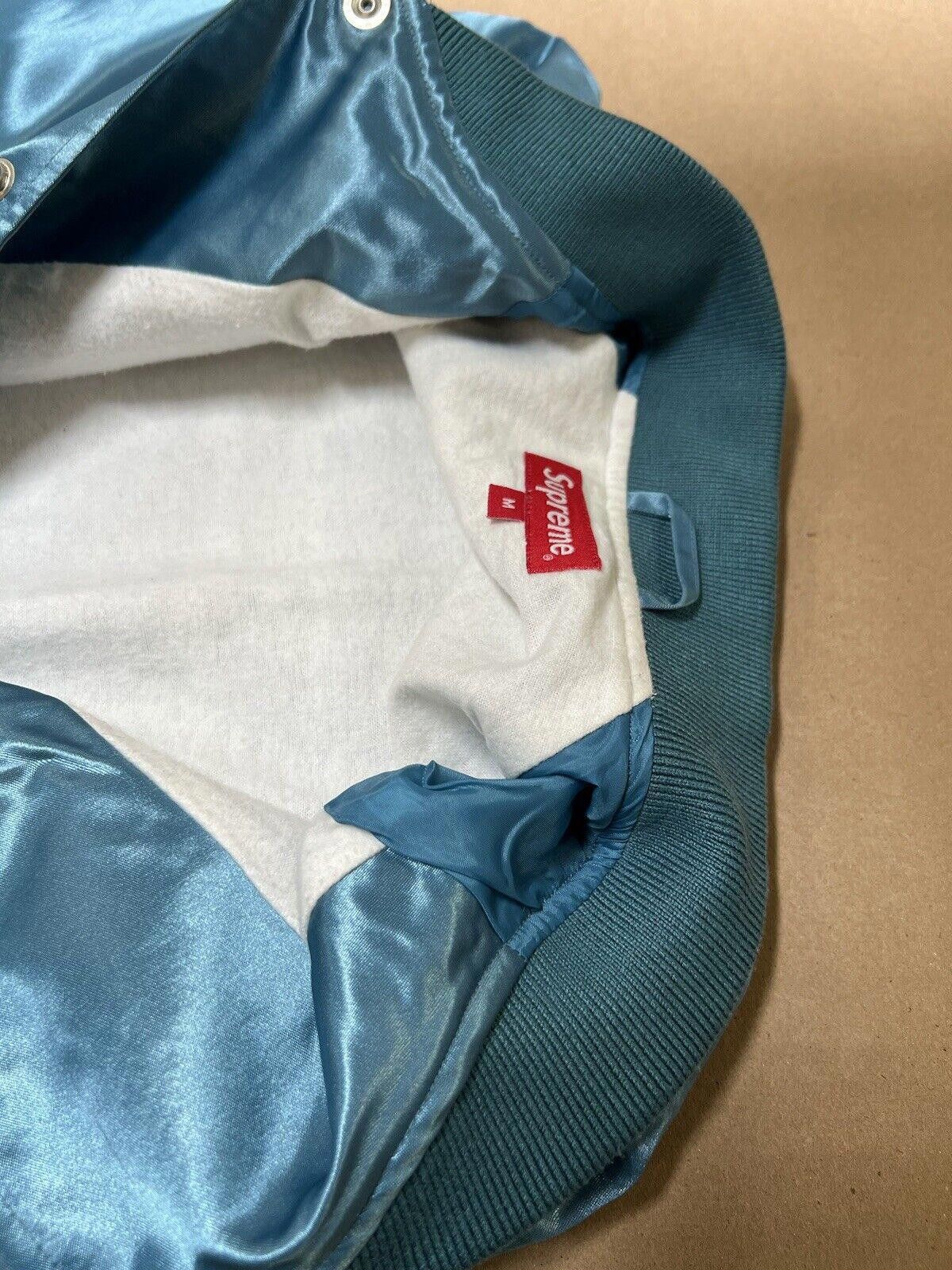 Supreme SS16 SUPREME X BETTY BOOP SATIN CLUB JACKET LIGHT BLUE Size US M / EU 48-50 / 2 - 10 Thumbnail