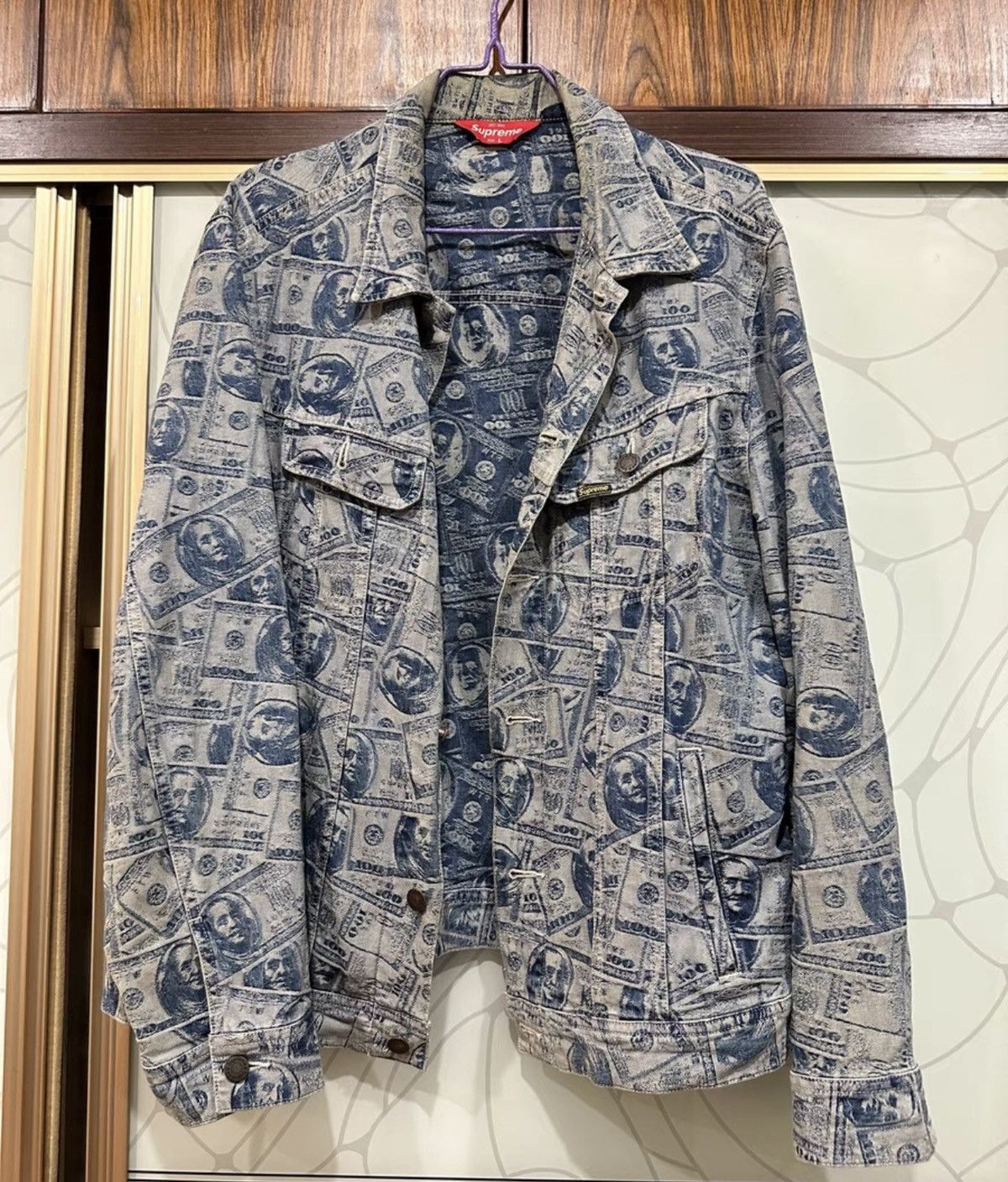 Supreme 100 Dollar Bill Trucker Jacket | Grailed