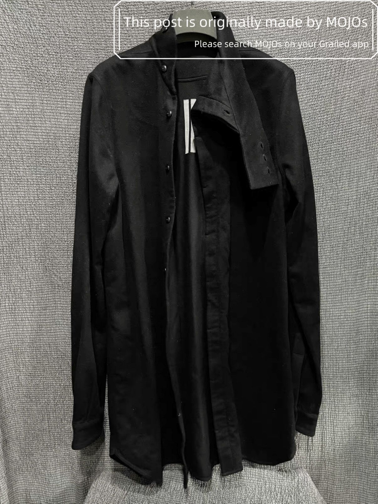 Rick Owens Sz L Rick Owens 15AW Unevenness Shirt mojos491911 Size US L / EU 52-54 / 3 - 7 Thumbnail