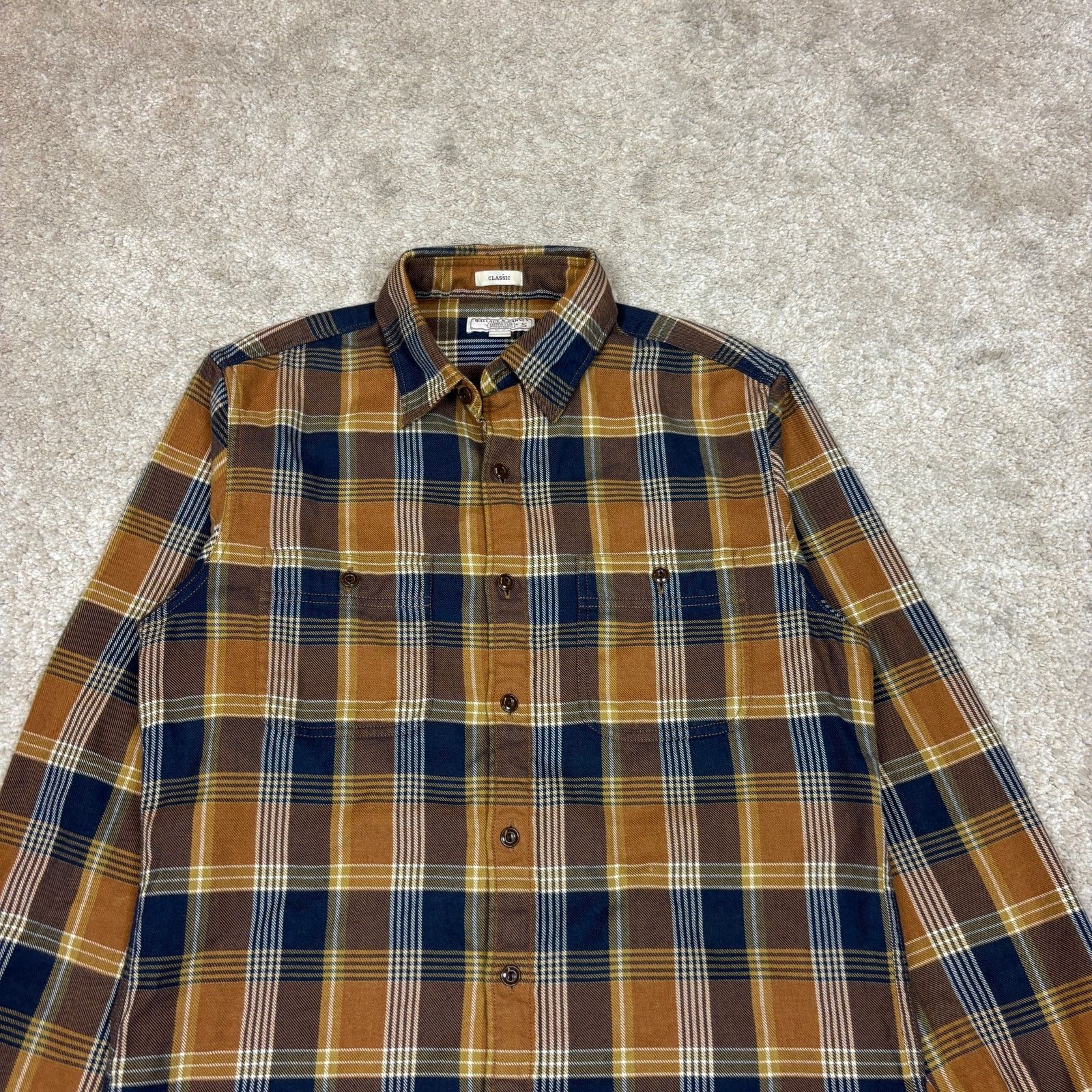 J.Crew × Wallace & Barnes Wallace & Barnes Classic Midweight Flannel Button Up Men's S Size US S / EU 44-46 / 1 - 2 Thumbnail