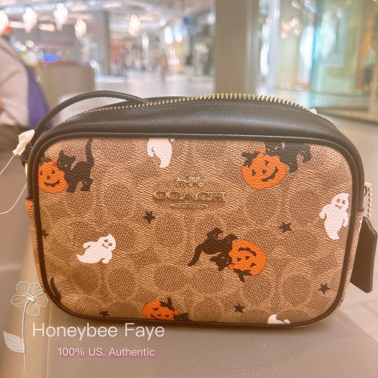 Coach Mini Jamie Camera Bag cw432 In Signature Canvas Halloween Size ONE SIZE - 4 Thumbnail