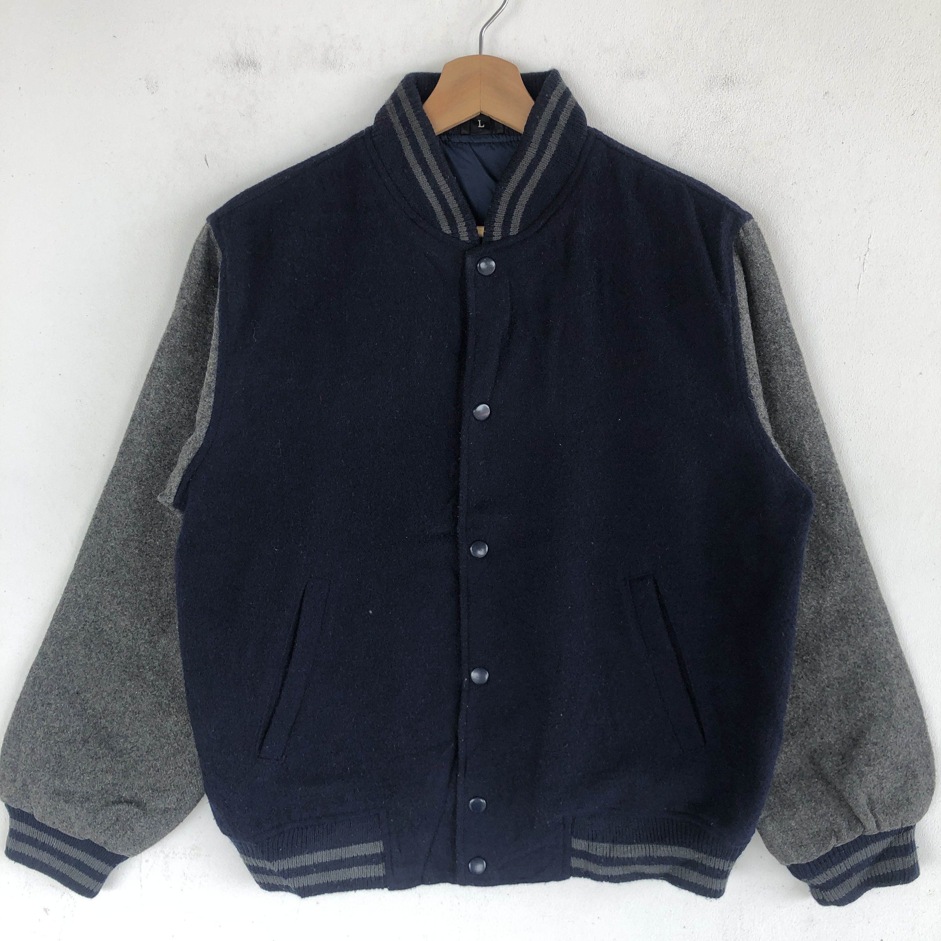 Japanese Brand Vintage Japanese Varsity Wool Stadium University Jacket Size US M / EU 48-50 / 2 - 2 Thumbnail