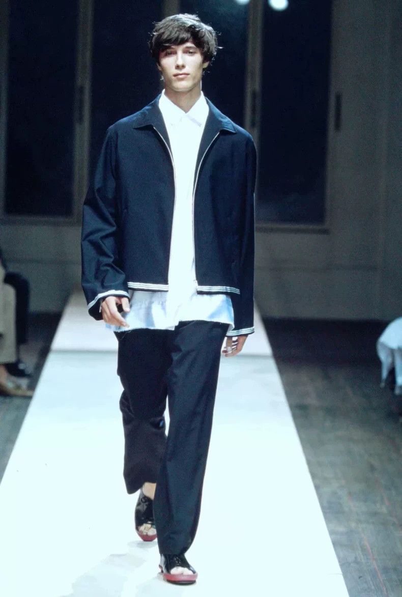 Yohji Yamamoto Yohji Yamamoto size 3 02 SS rayon striped trousers Size US 30 / EU 46 - 7 Thumbnail