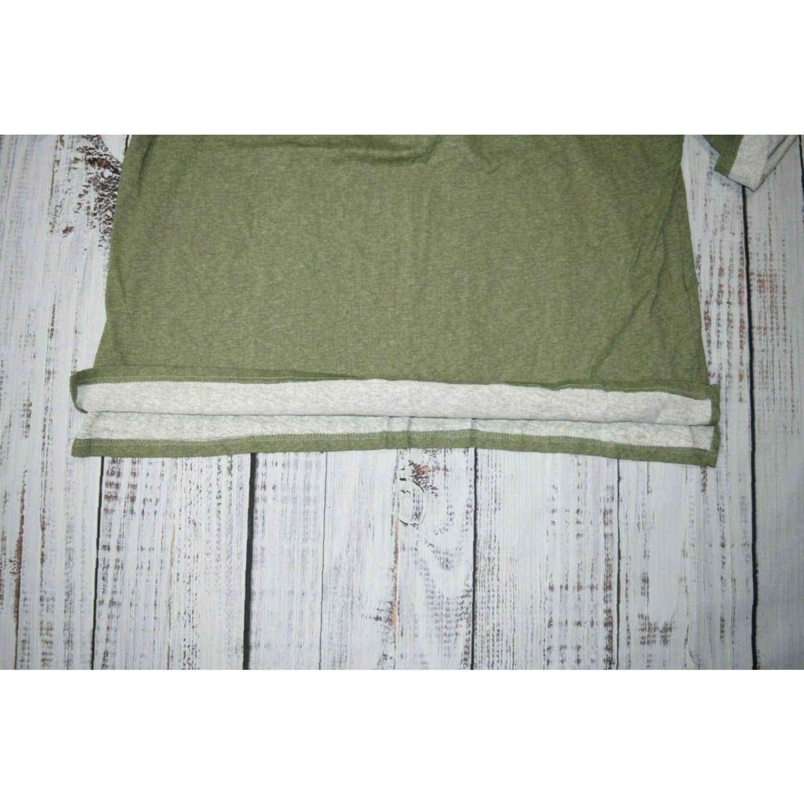 Vintage Reverb Shirt Moss Green Linen Blend Button-Down XL Adult Short Sleeve Button-Up Collar: Band Collar, Linen, Cotton Blend, Relaxed Fit Men’s XL Green Size US XL / EU 56 / 4 - 3 Thumbnail