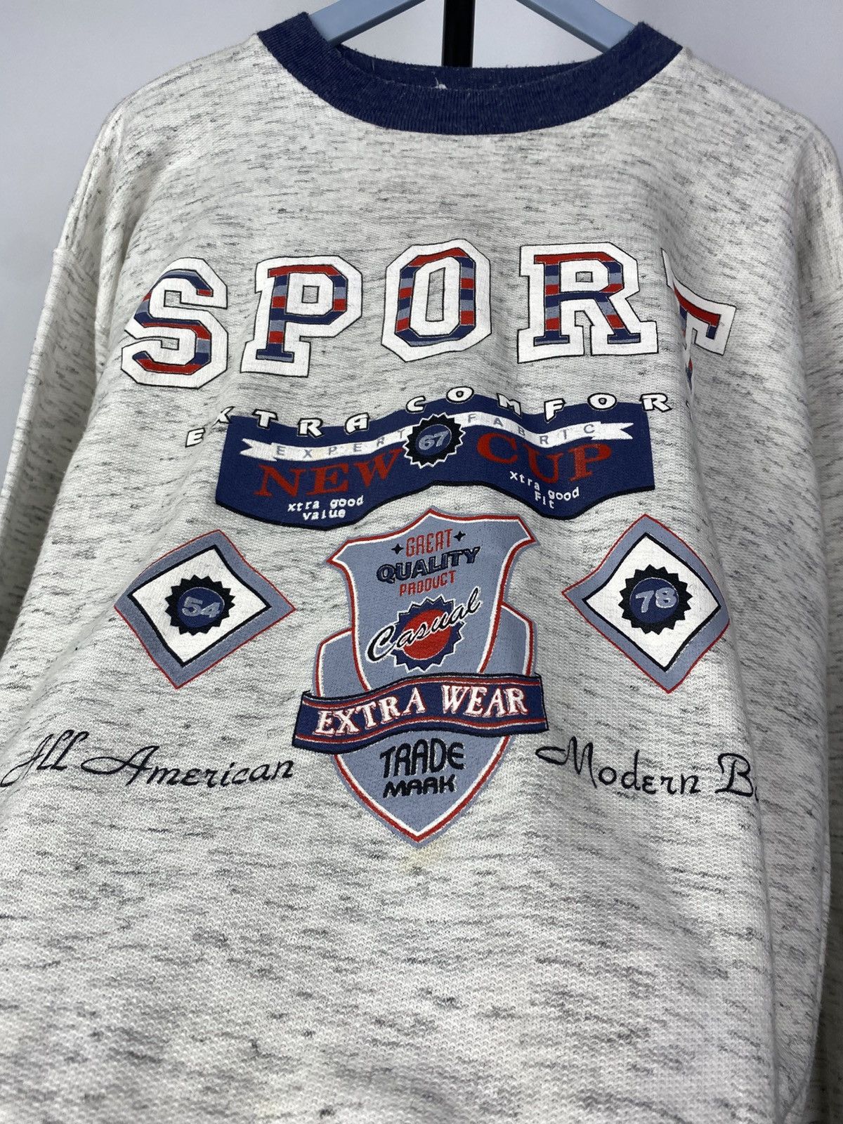 Vintage VINTAGE 90s BOXY USA Sport Big logo blank sweatshirt Size US M / EU 48-50 / 2 - 3 Thumbnail