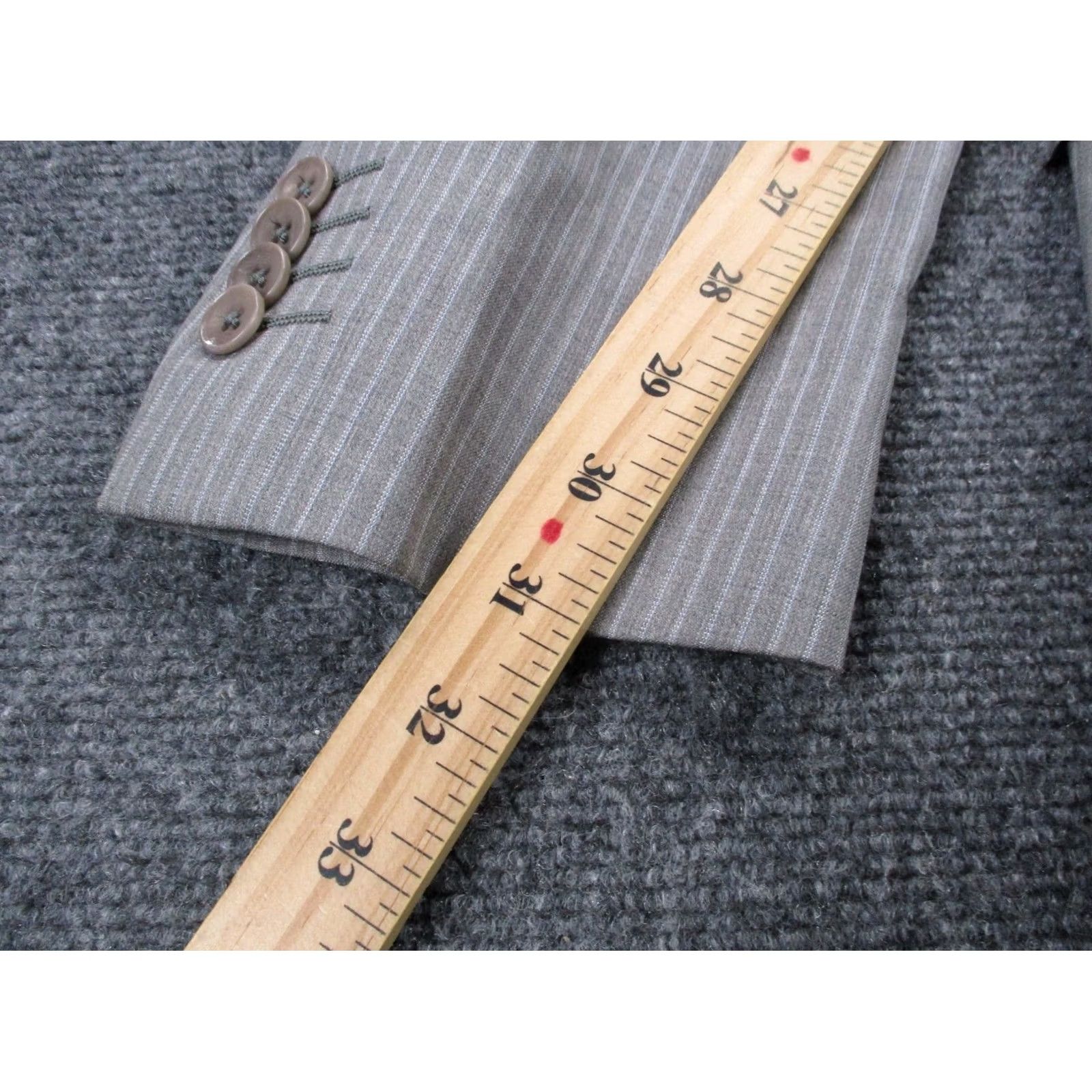 Ermenegildo Zegna Ermenegildo Zegna Blazer jacket Mens 42R Gray Wool Silk Two-Button Business Size 42R - 7 Thumbnail