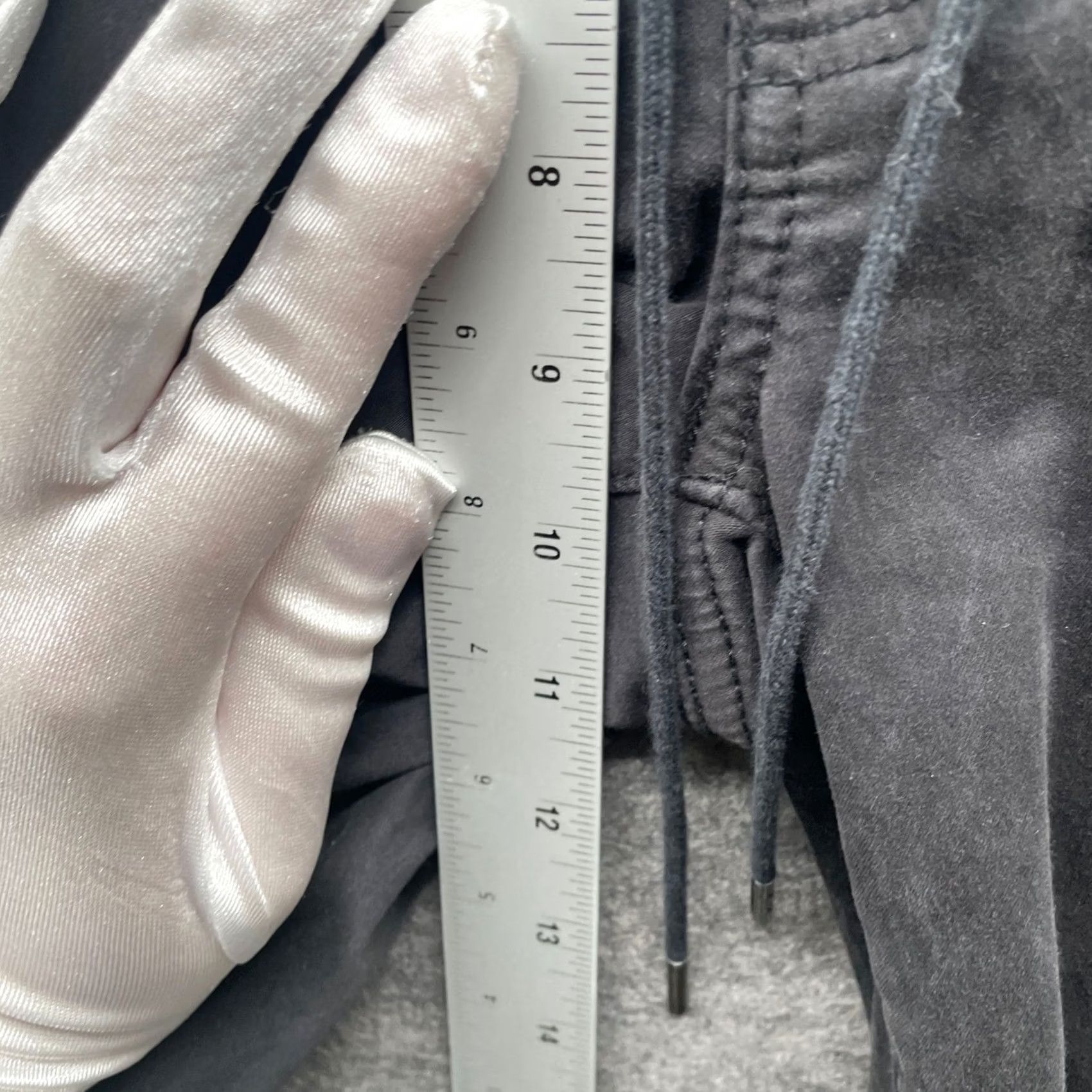 American Eagle Outfitters American Eagle Outfitters Jogger Pants Womens 6 Gray Black Zip Ankle Soft Mid Rise Cotton Blend Twill Stretch Pockets Size 28" / US 6 / IT 42 - 6 Thumbnail
