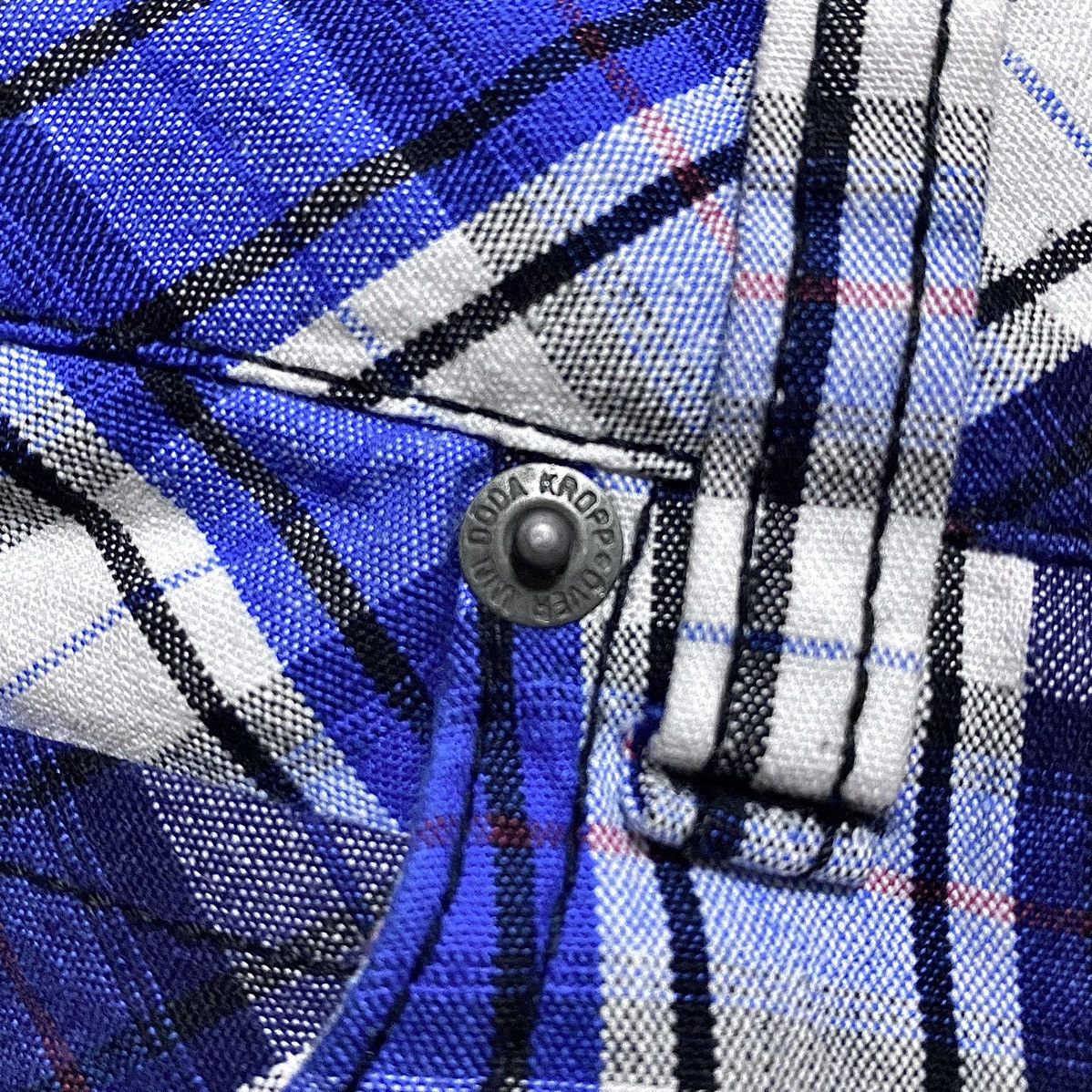 Cheap Monday Cheap Monday Tight Blue Check Plaid Chino Pants Trousers Size 29" - 11 Thumbnail