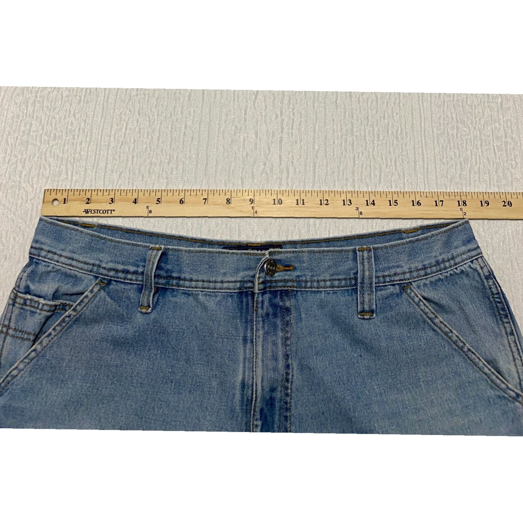Vintage Steve & Barry's Carpenter Jeans Men 36x34 Blue Y2K Workwear 90s Denim Carpenter Loop Utility Pockets Baggy? Size US 36 / EU 52 - 6 Thumbnail
