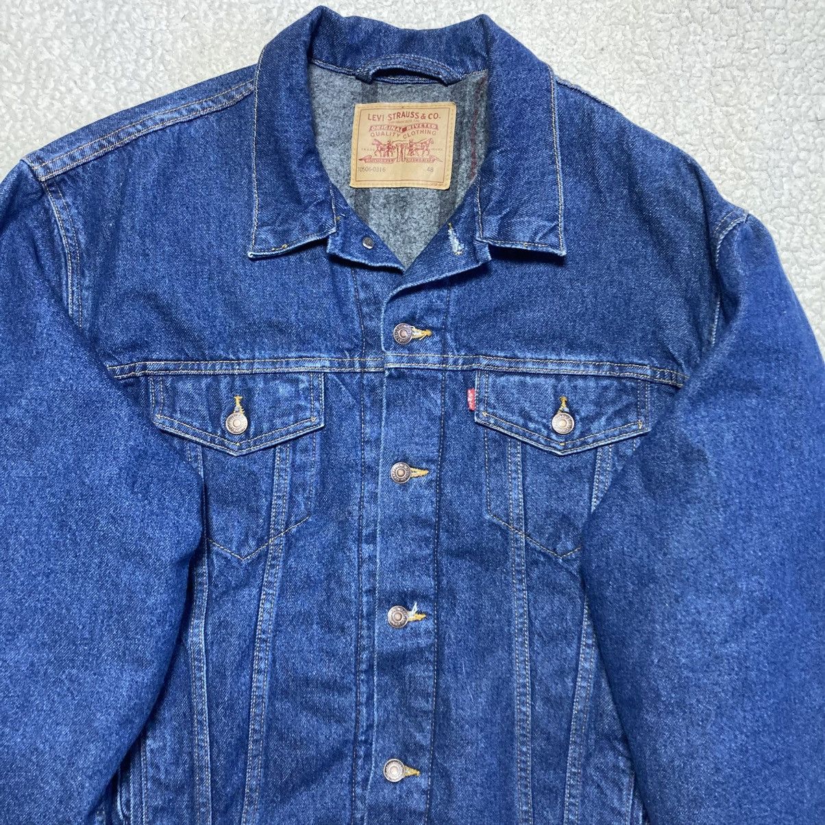 Levi's Vintage Clothing Vintage Levis Trucker Jacket Size US XXL / EU 58 / 5 - 2 Thumbnail