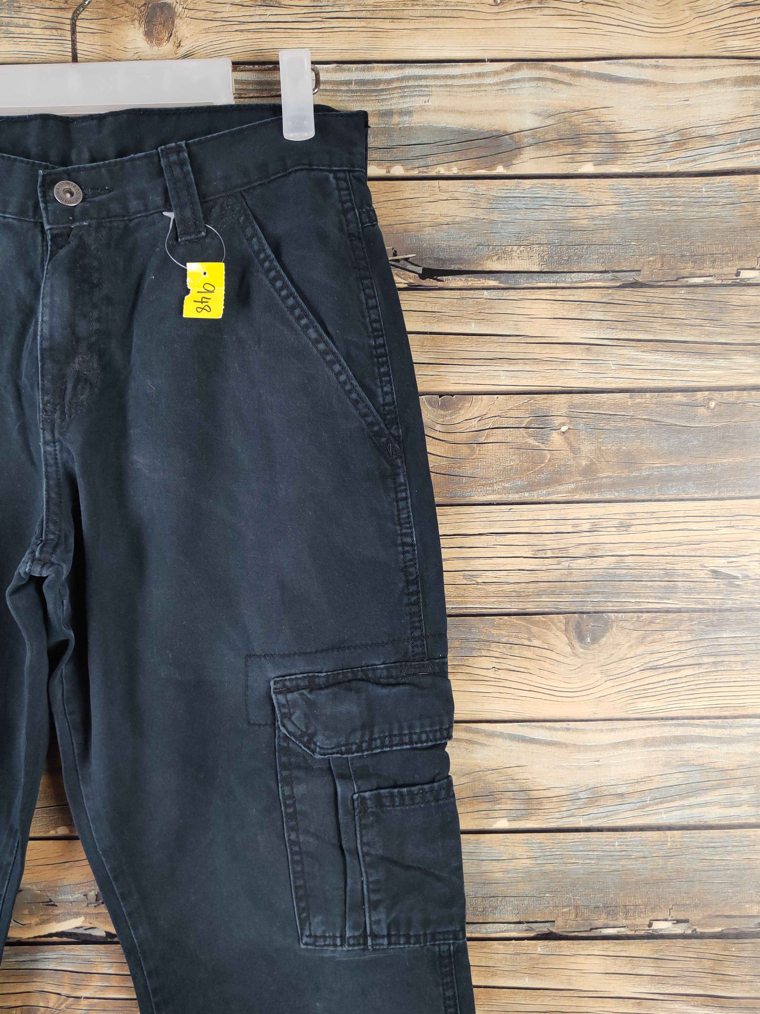Japanese Brand DL Wrangler Black Multipocket Tactical Cargo Pants #948 Size US 31 - 6 Thumbnail