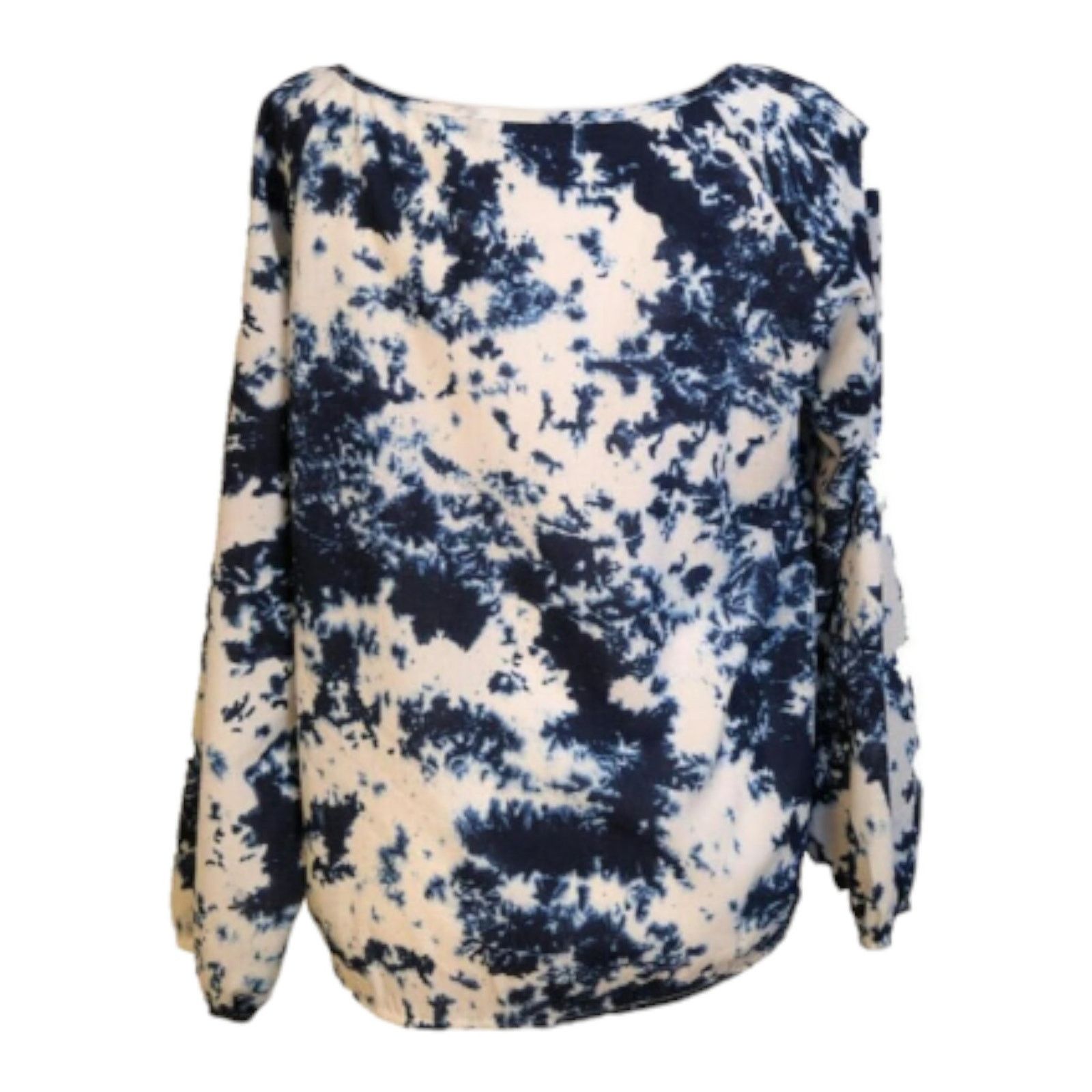 Sanctuary Sanctuary Women's Blouse Small Blue Tie Dye Long Sleeve Top Size S / US 4 / IT 40 - 5 Thumbnail