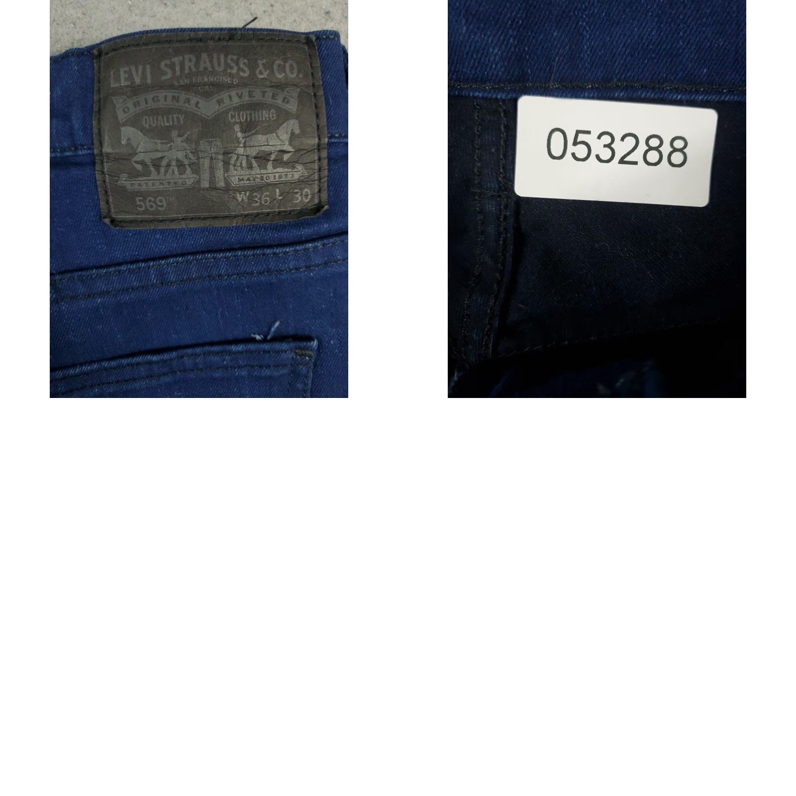 Levi's Levis 569 Straight Leg Jeans Mens 36x28 Blue Denim Pants Size US 36 / EU 52 - 8 Thumbnail