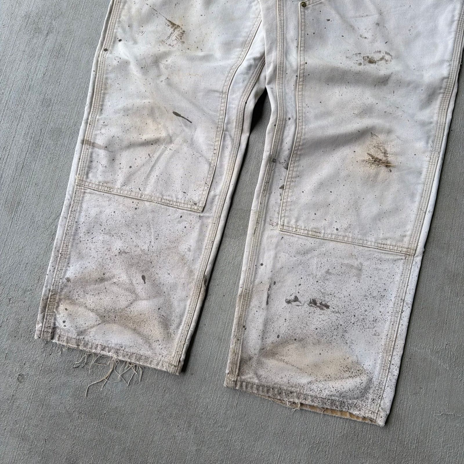Carhartt × Vintage Carhartt FADED brown double knee work wear carpenter pants Size US 36 / EU 52 - 3 Thumbnail