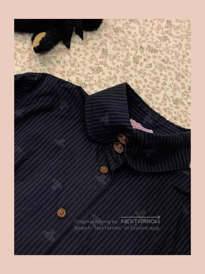 Vivienne Westwood Vivienne Westwood Striped and full-print long-sleeve shirt Size S / US 4 / IT 40 - 4 Thumbnail