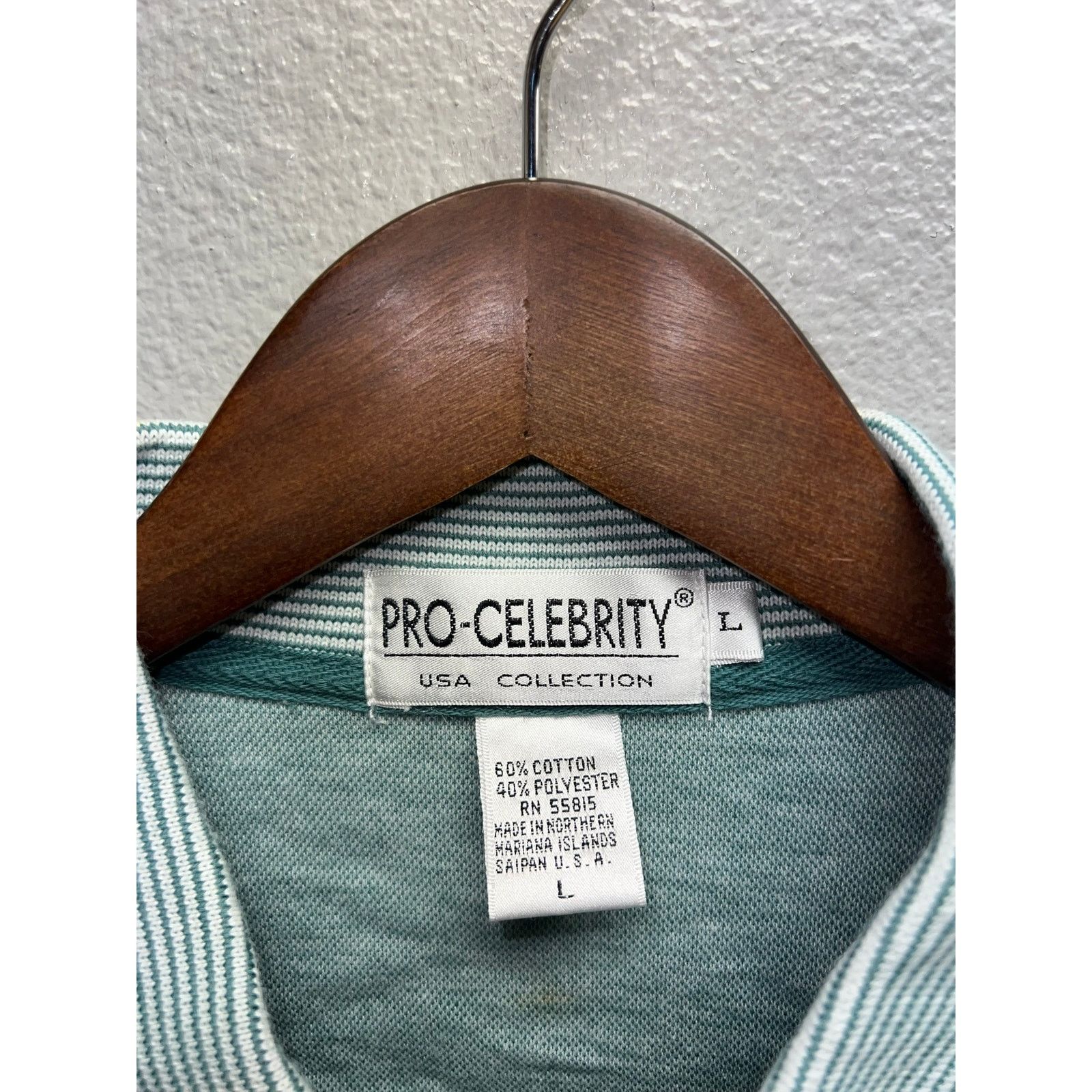 Vintage Vintage Pro Celebrity Polo Shirt USA Green Golf Large VTG L Size US L / EU 52-54 / 3 - 7 Thumbnail