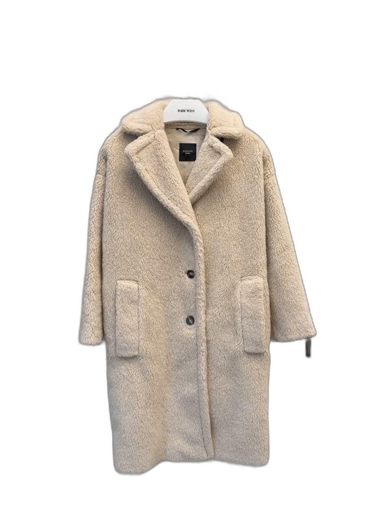 Max Mara Max Mara Teddy Beige Long Coat Size S / US 4 / IT 40 - 1 Thumbnail