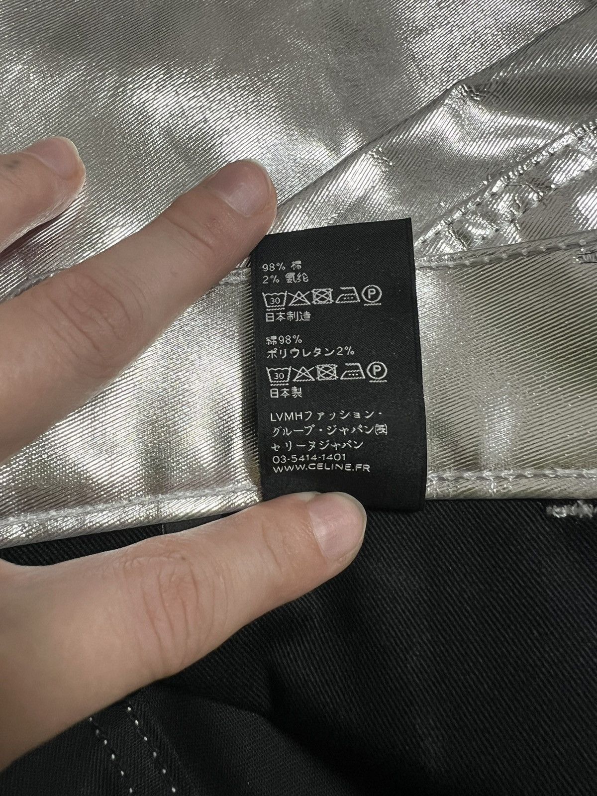 Celine Celine metallic pants Size 28" / US 6 / IT 42 - 9 Thumbnail