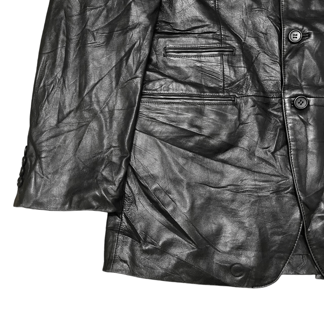 Paul Smith Vintage Paul Smith Collection Leather Jacket Black Size US XL / EU 56 / 4 - 3 Thumbnail