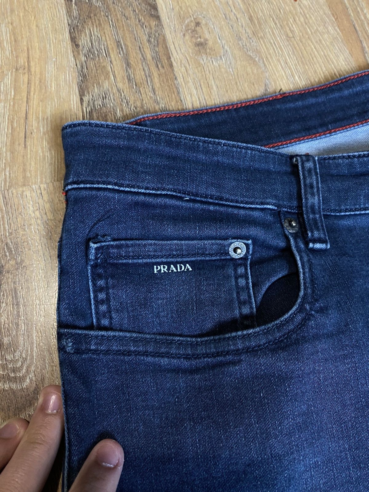 Prada Prada Black Tab Denim Jeans Size US 34 / EU 50 - 2 Thumbnail