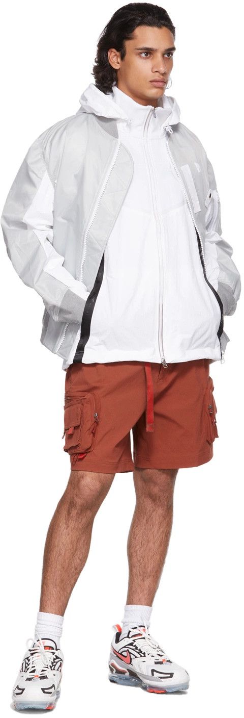 Nike × Sacai Nike x Sacai Layered Bomber hooded Jacket XS/S grey fog Size US S / EU 44-46 / 1 - 4 Thumbnail