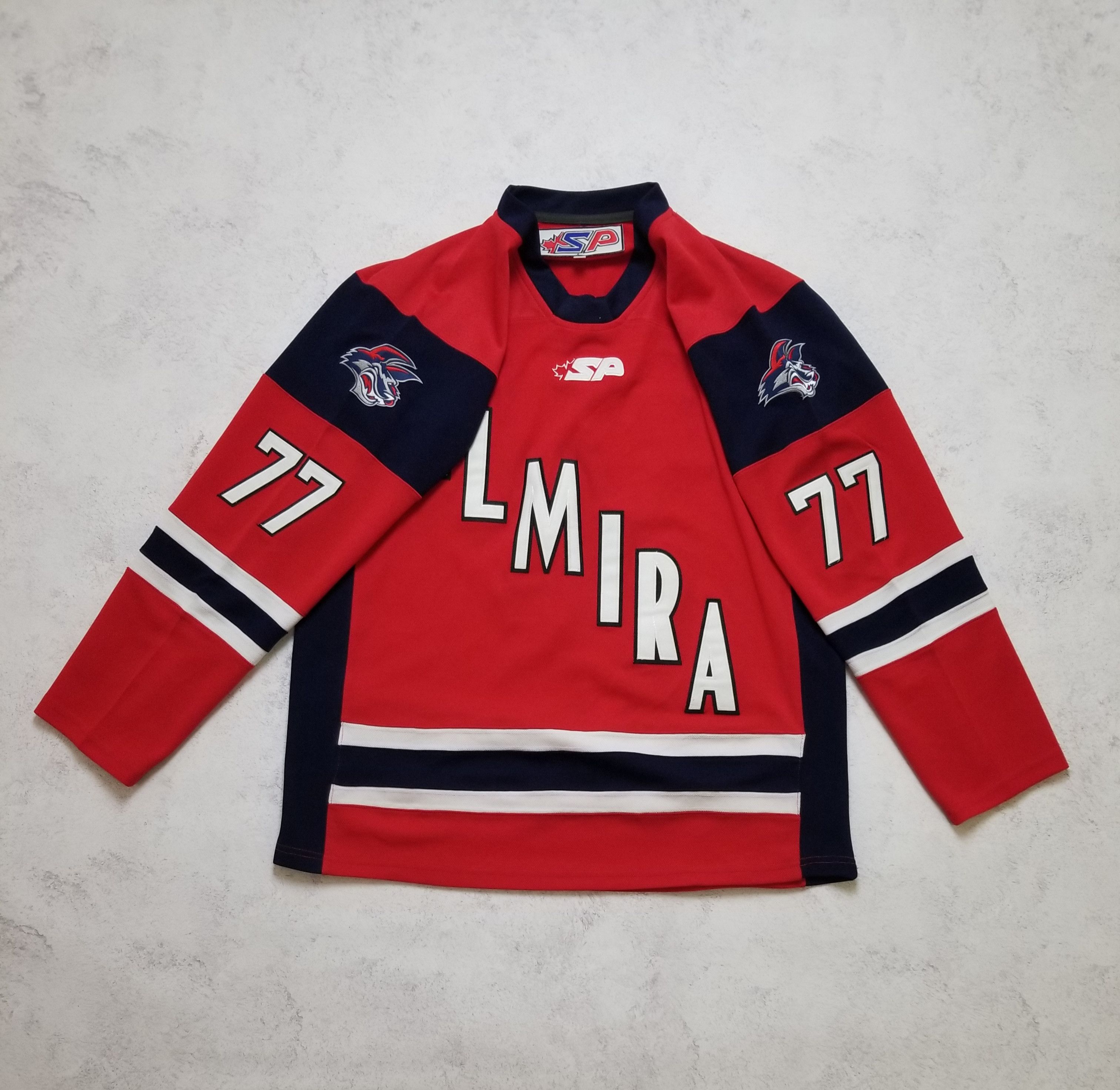 Other Ben Blood Elmira Jackals Hockey ECHL Stitched Sewn Jersey Size US L / EU 52-54 / 3 - 2 Thumbnail