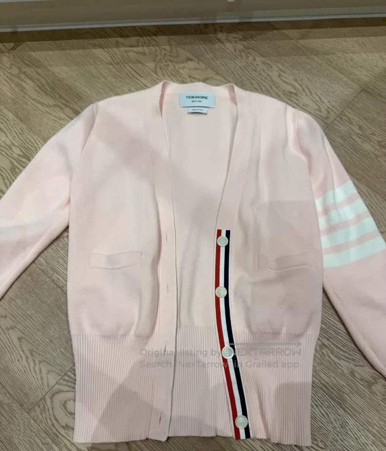 Thom Browne Thom Browne Pink knit cardigan Size XS / US 0-2 / IT 36-38 - 1 Thumbnail