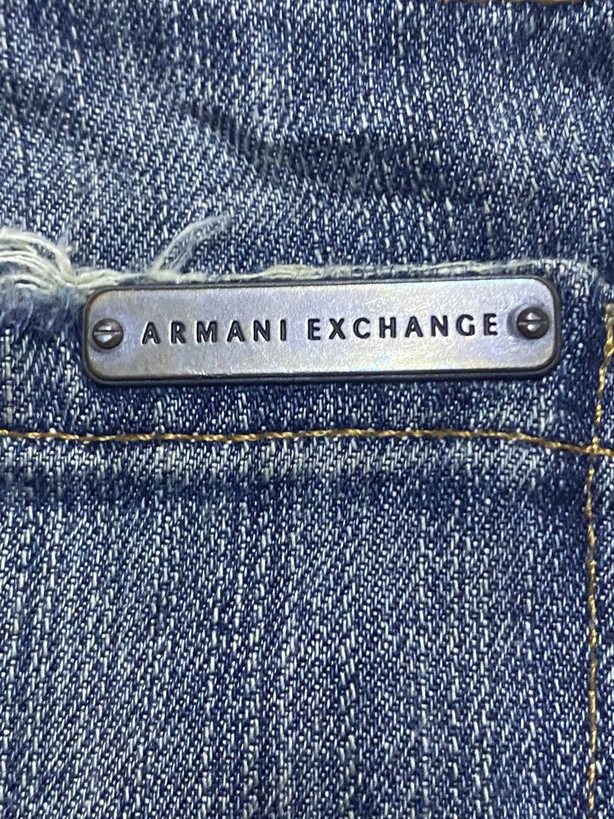 Armani Exchange Armani Exchange USA Grunge Distressed Loose Jeans Size US 31 - 11 Thumbnail