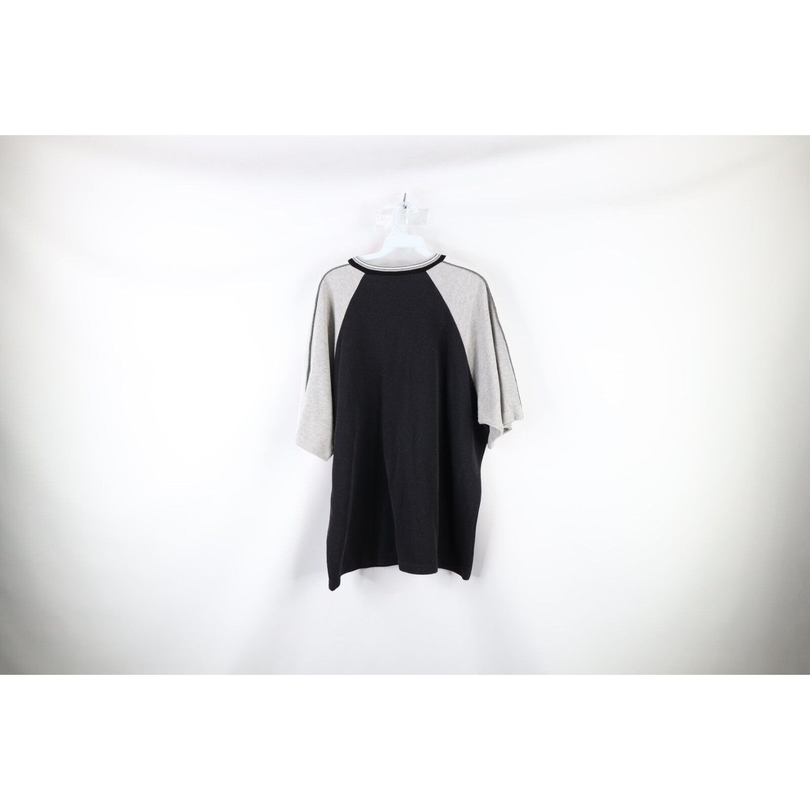 Vintage Vintage 90s Streetwear Faded Ribbed Knit Baggy Fit T-Shirt Size US L / EU 52-54 / 3 - 5 Thumbnail