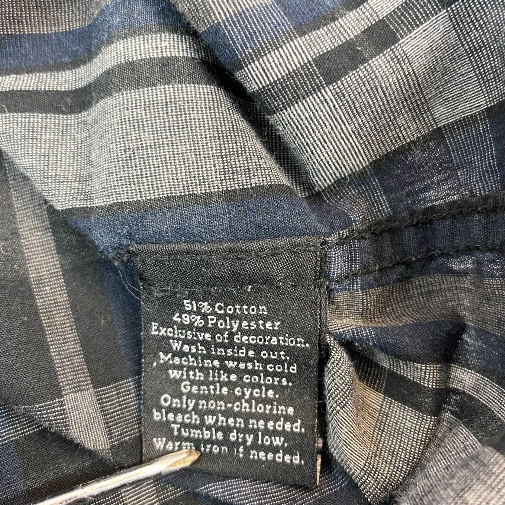 Vintage Rock & Republic Mens Button-Up Shirt Plaid Blue Long Sleeve Size Large Size US L / EU 52-54 / 3 - 6 Thumbnail