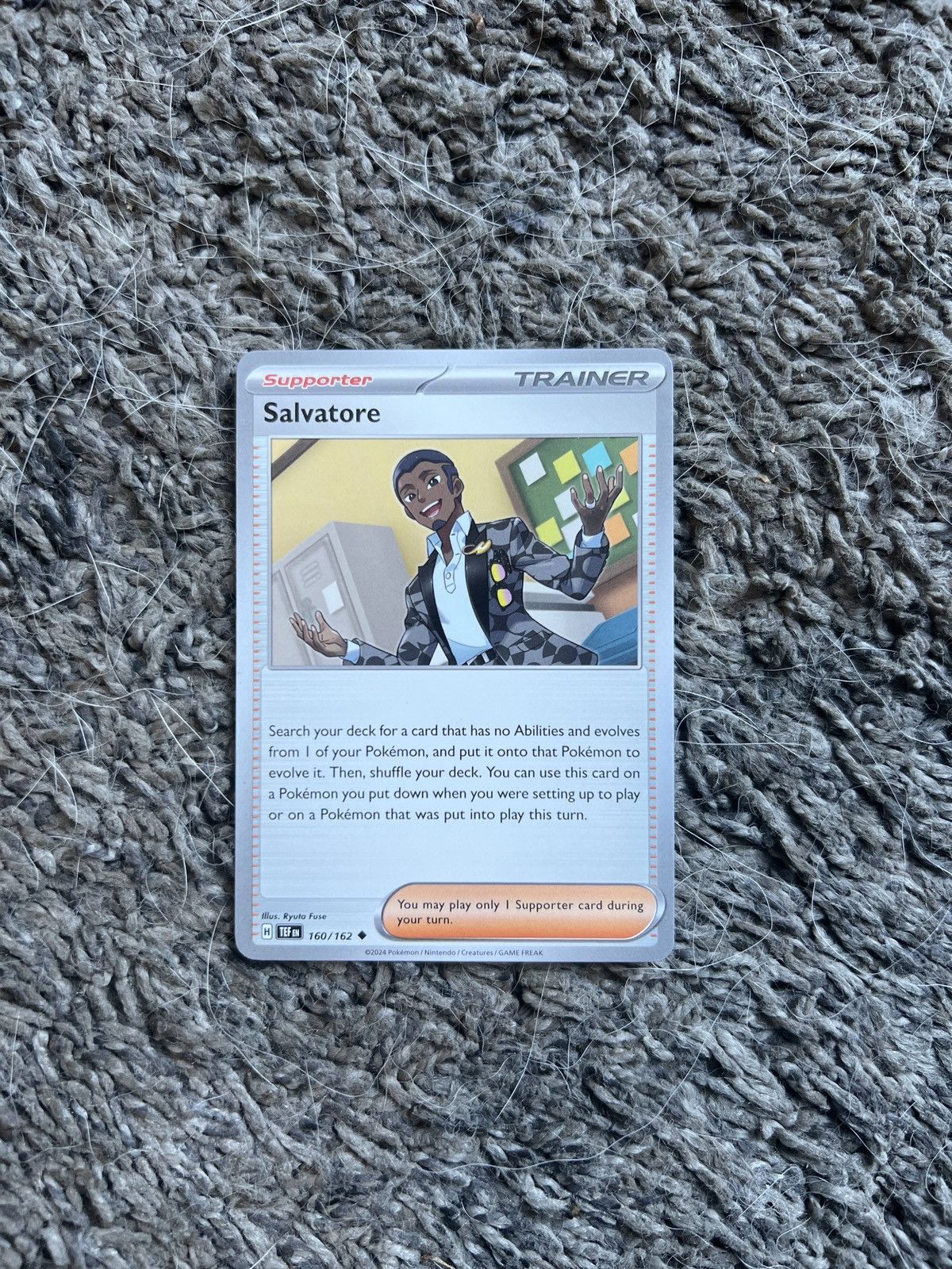 Pokemon 2024 Pokémon Salvatore Card Size ONE SIZE - 1 Thumbnail