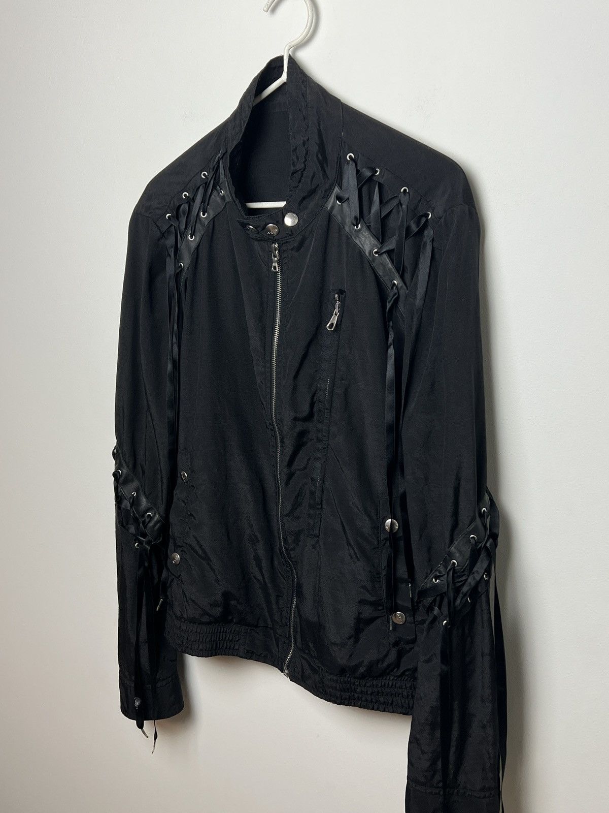 John Richmond richmond y2k archive bondage shimmer moto jacket Size US M / EU 48-50 / 2 - 3 Thumbnail