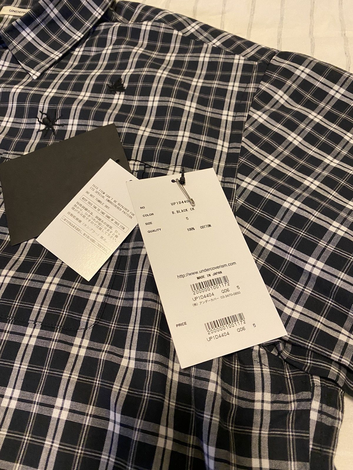 Undercover Undercover Navy Check Shirt Sz5 Size US XXL / EU 58 / 5 - 9 Thumbnail