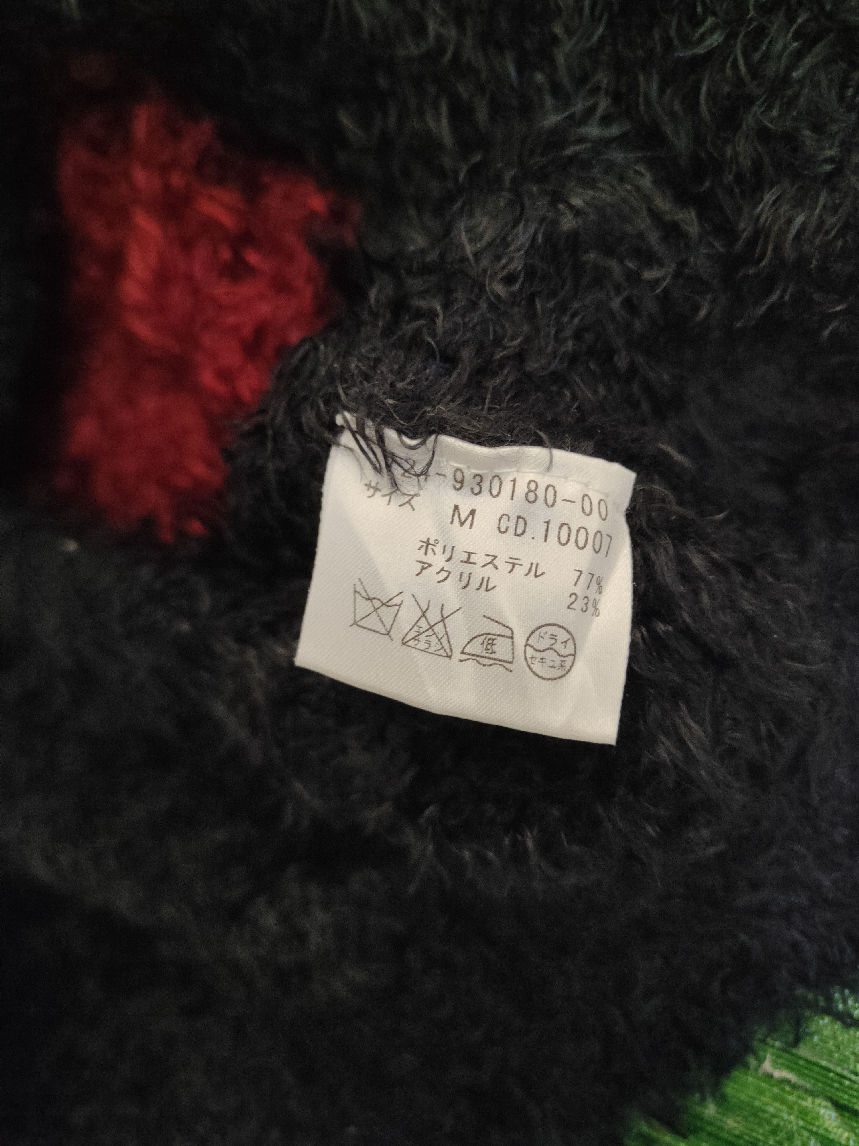 Japanese Brand DL Ingni Maroon Black Fur Mohair Knitwear Crop Tops #46-441 Size L / US 10 / IT 46 - 11 Thumbnail