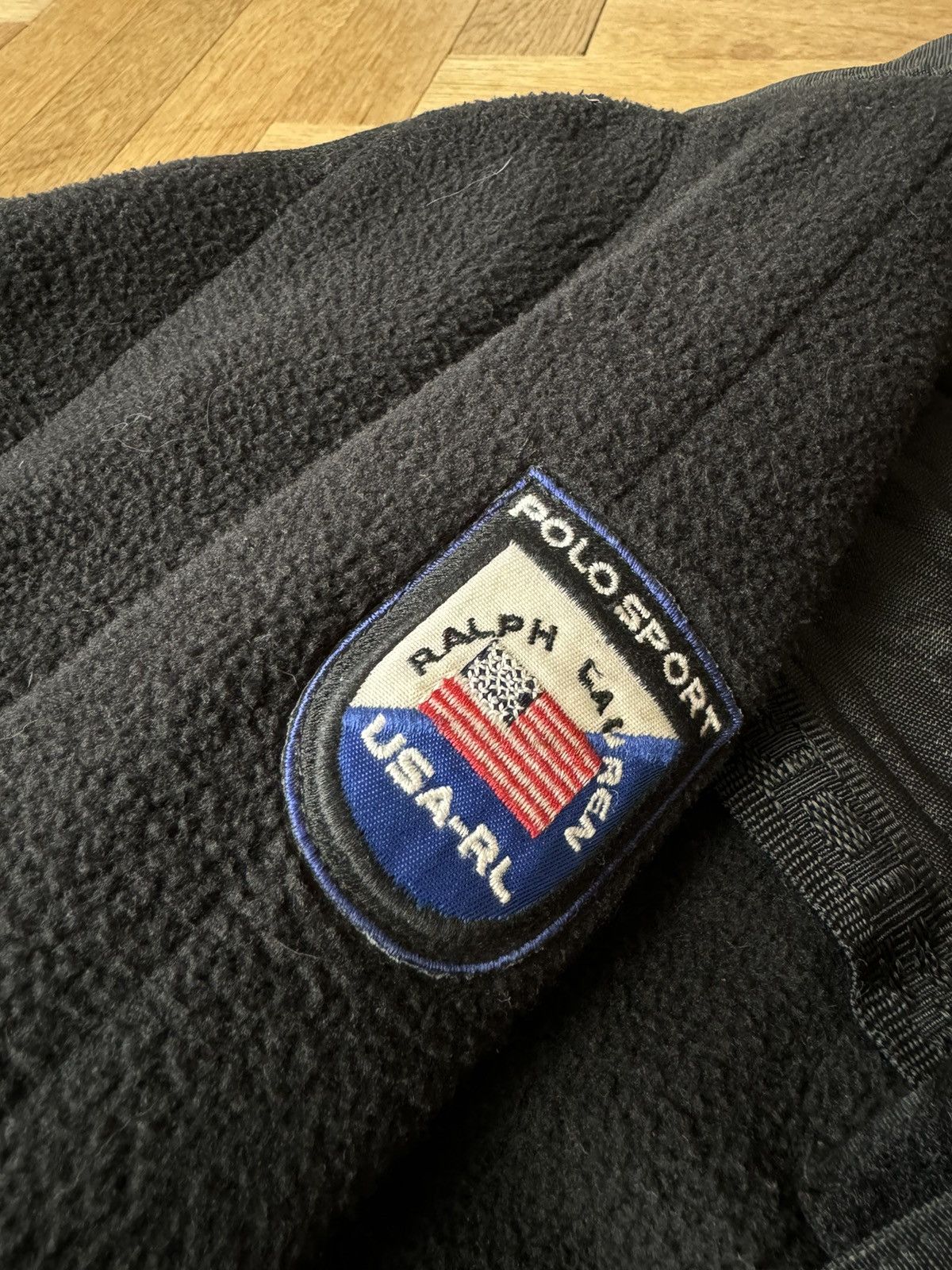 Ralph Lauren × Ralph Lauren Sport Vintage 90’s Y2K Polo Sport Black Fleece Nylon Jacket L Size US L / EU 52-54 / 3 - 6 Thumbnail