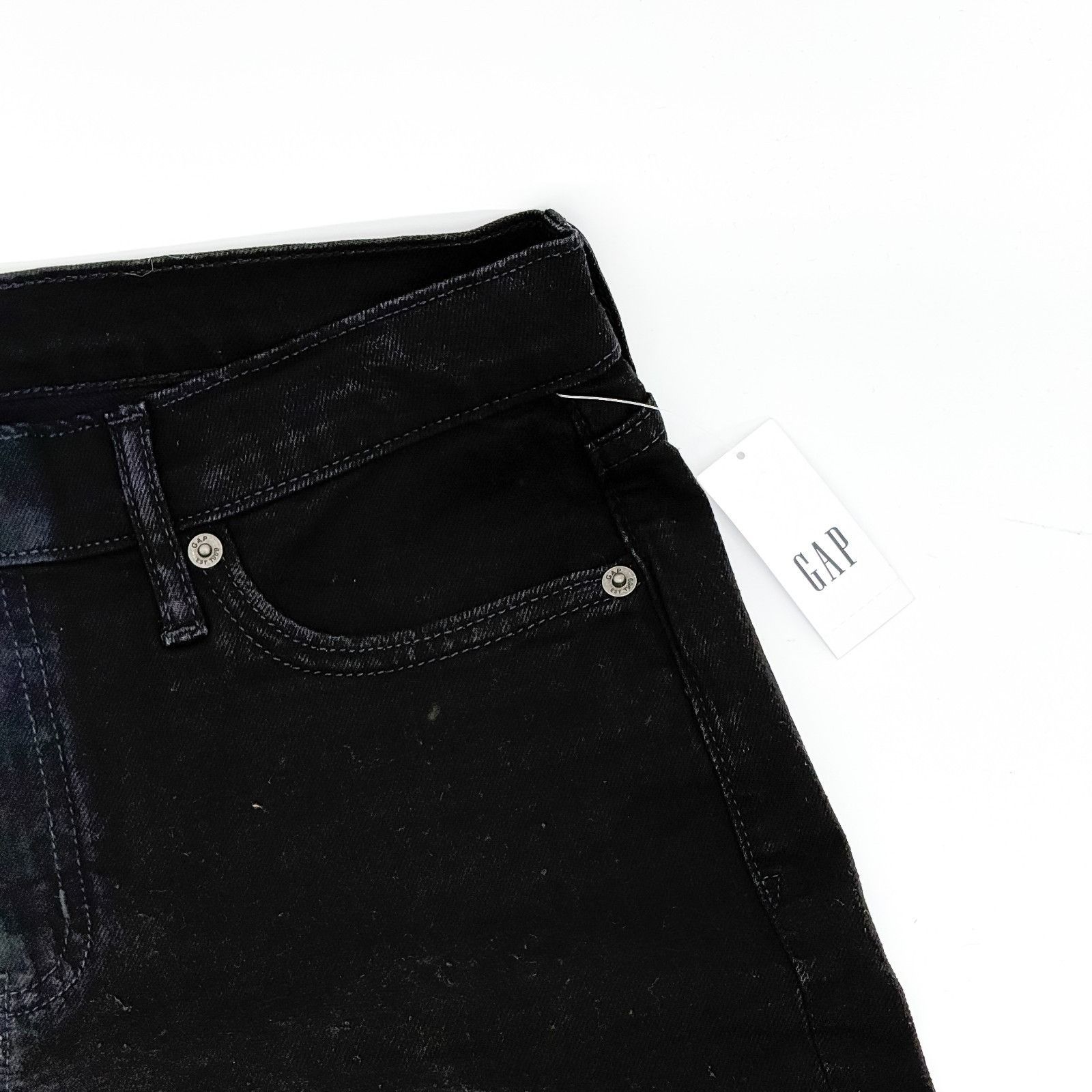 Gap GAP Vintage Slim Jeans Women’s 29/8 Black Mid Rise Straight Size 29" - 3 Thumbnail