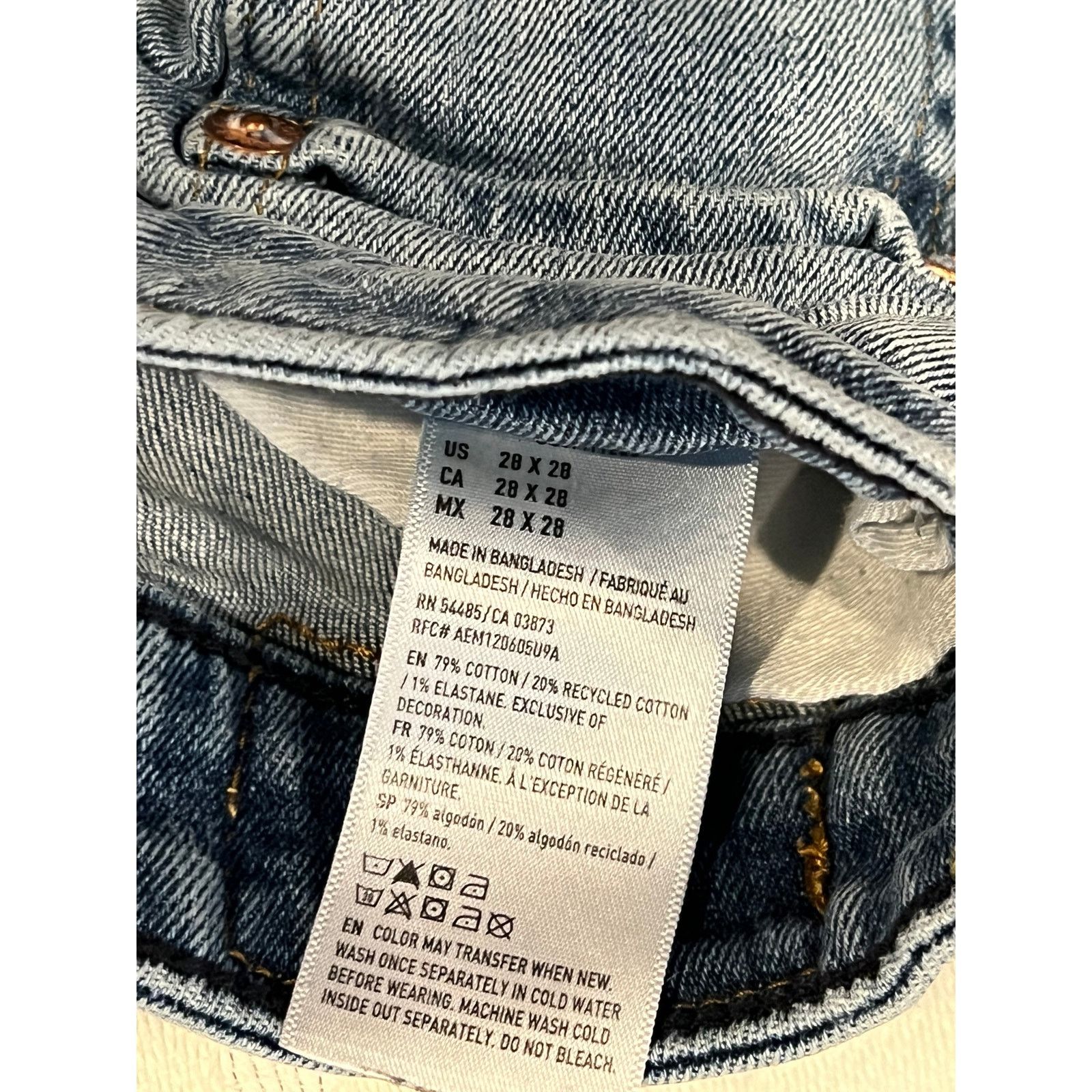 American Eagle Outfitters American Eagle Athletic Fit Jeans Mens 28x28 Size US 28 / EU 44 - 5 Thumbnail