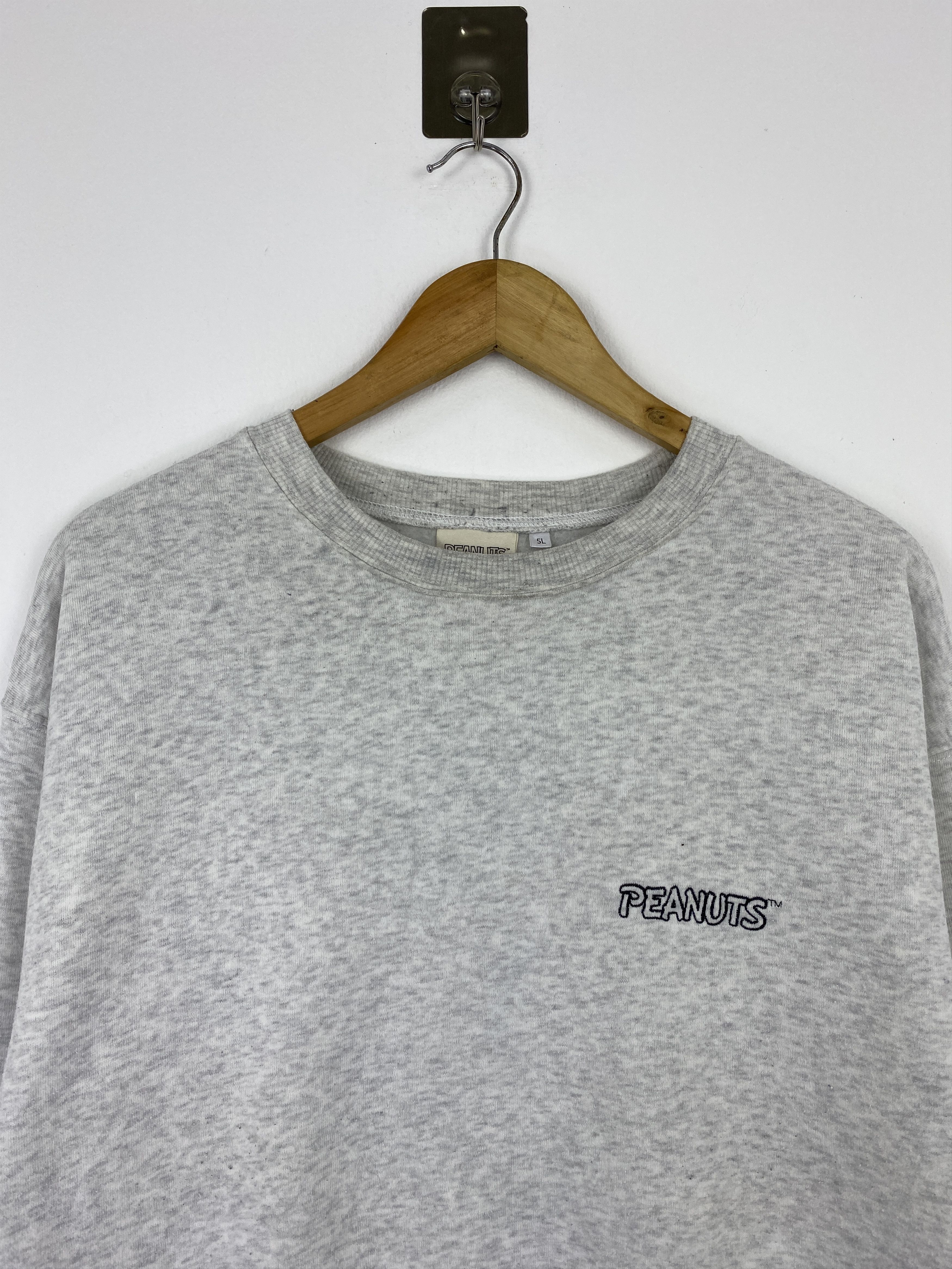Peanuts Vintage Peanuts 75 Years Snoopy Sweatshirt Grey 5L BP0024 Size US XXL / EU 58 / 5 - 2 Thumbnail