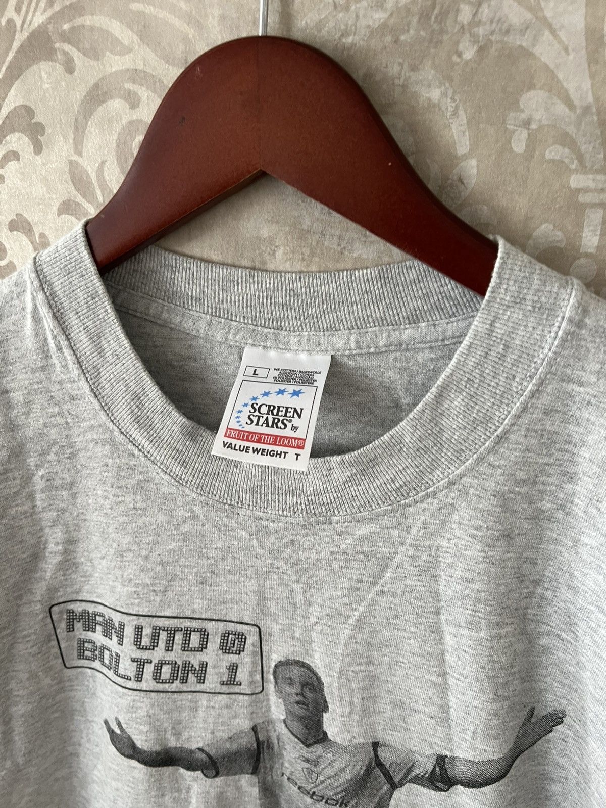 Vintage Vintage Kevin Nolan Bolton Wanderers Ave-It Football Tee Size US L / EU 52-54 / 3 - 4 Thumbnail