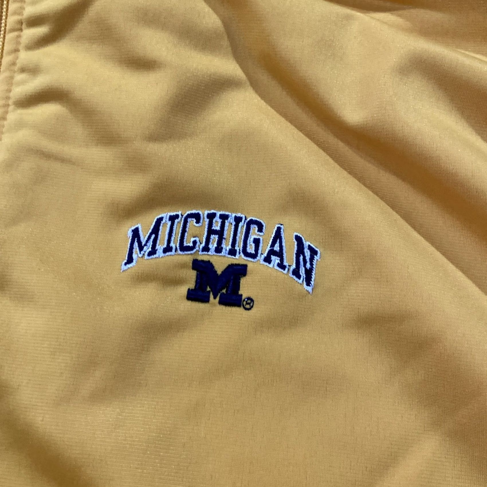Vintage VINTAGE Michigan Wolverines Mens XL Lined Zip Up Jacket Sports Windbreaker Blue Embroidered Logo Size US XL / EU 56 / 4 - 6 Thumbnail