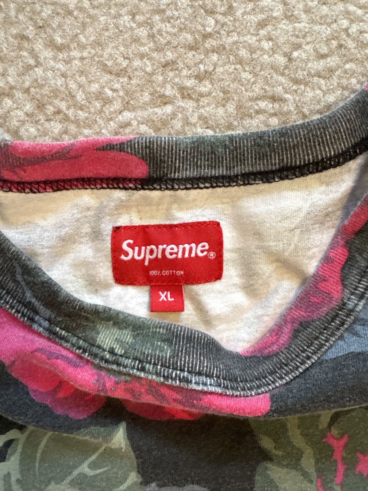Supreme Supreme Flowers Tee Size US XL / EU 56 / 4 - 2 Thumbnail