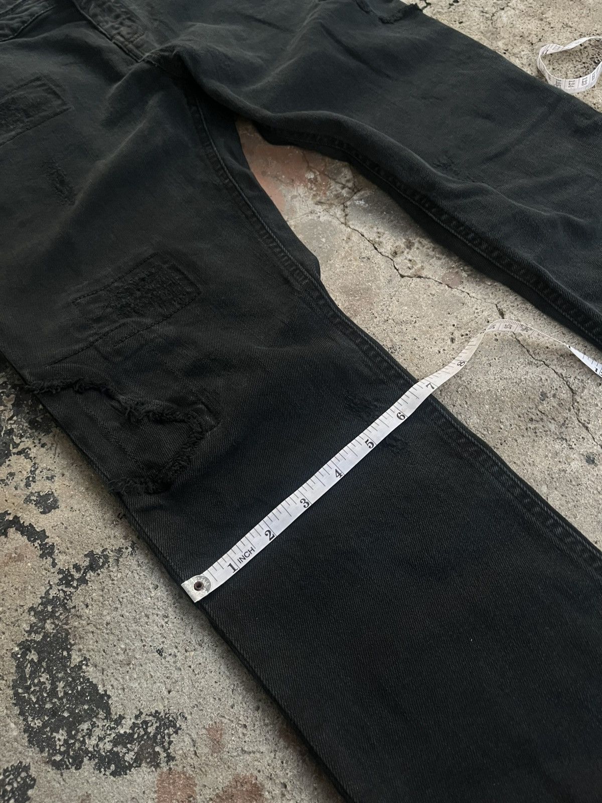 Isamu Katayama Backlash ZADIG & VOLTAIRE PATTERN BREAK PATCH WORK PANTS DENIM JEANS Size US 30 / EU 46 - 18 Thumbnail
