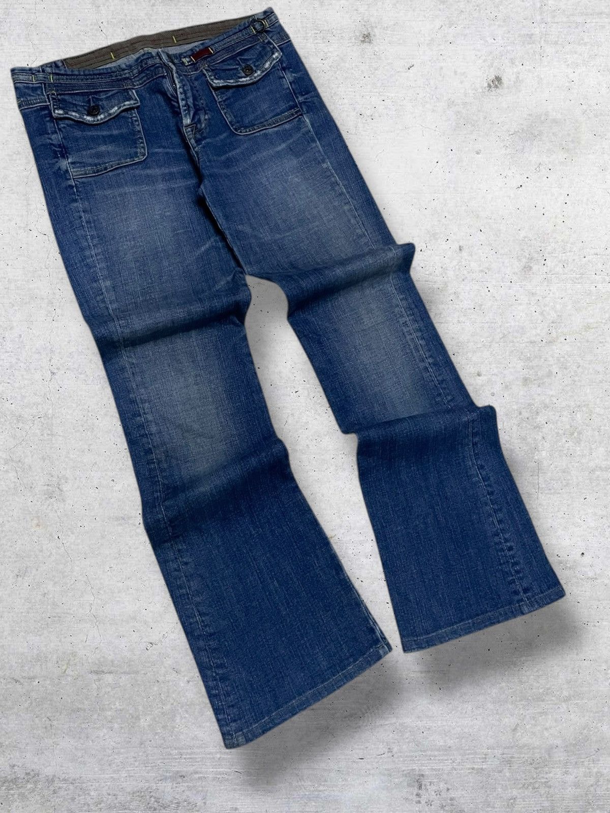 Marithe + Francois Girbaud VINTAGE MARITHE FRANCOIS GIRBAUD OG FLARED DENIM STREETWEAR Size US 29 - 2 Thumbnail