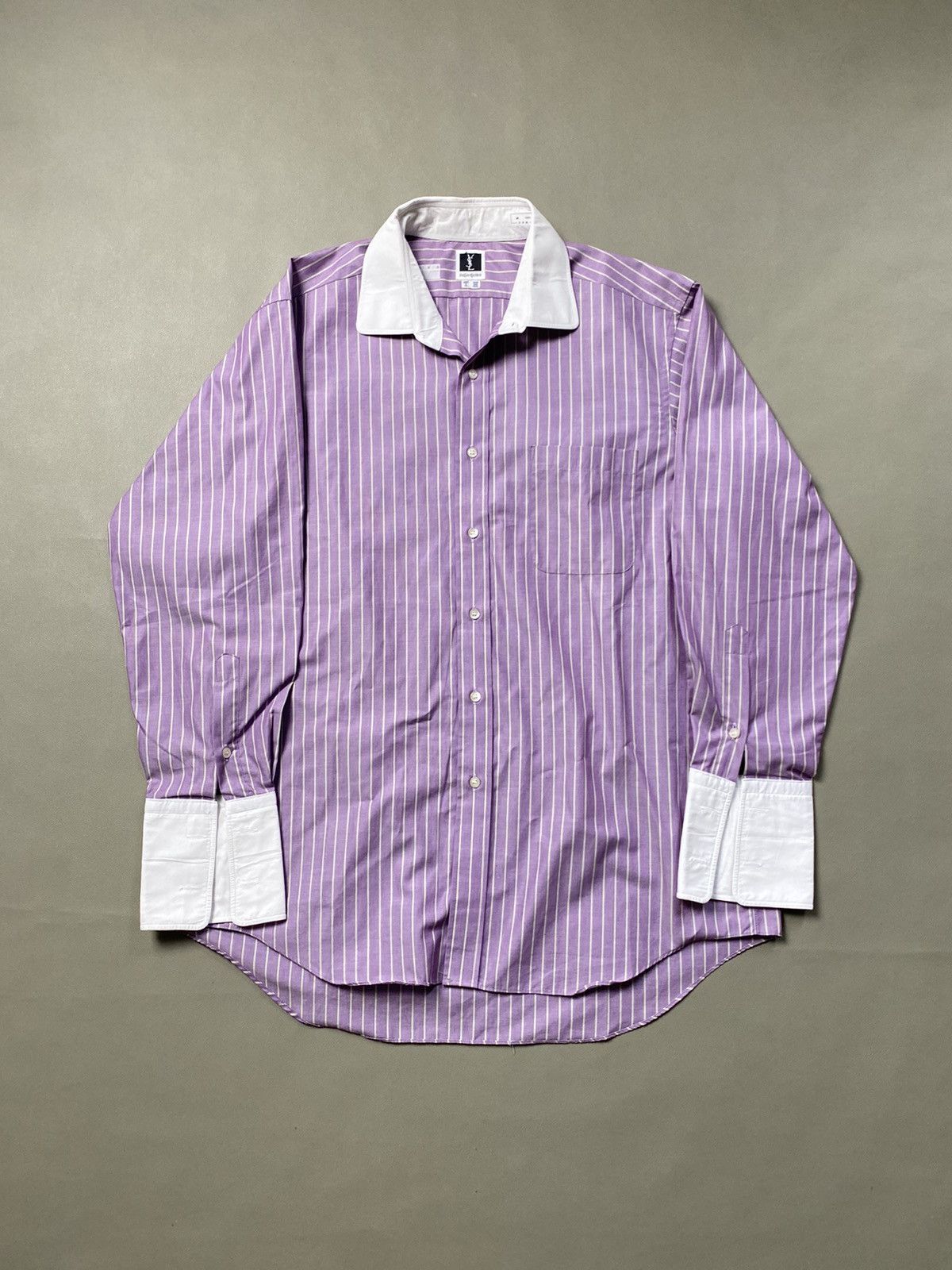 Vintage × Yves Saint Laurent Vintage Yves Saint Laurent Button Shirt Size US L / EU 52-54 / 3 - 1 Thumbnail