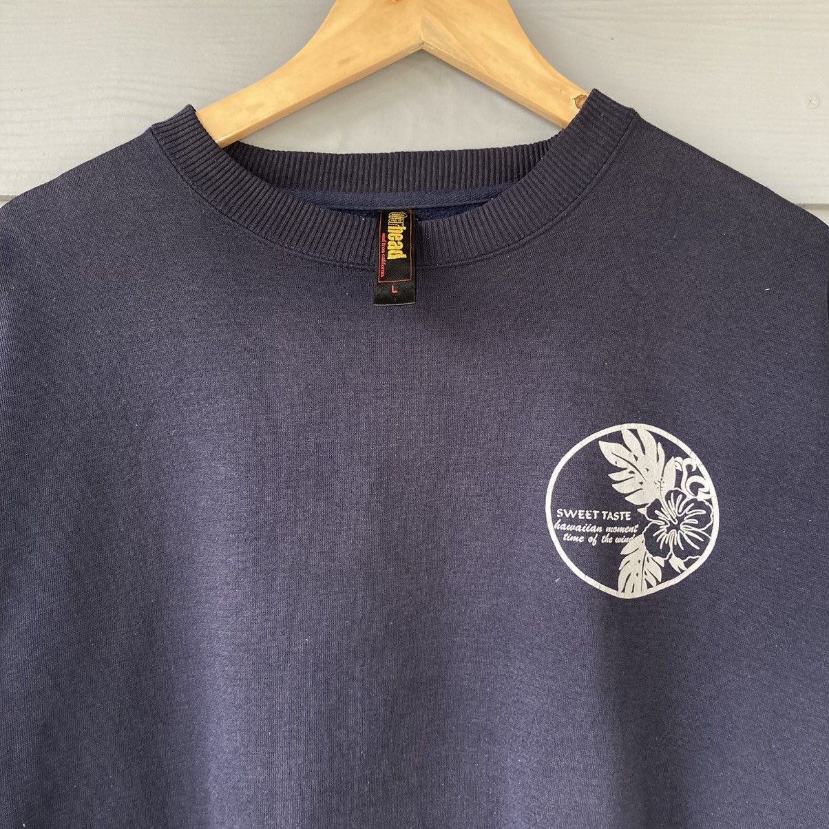 Vintage Vintage Overhead Blue Sweatshirt Size US L / EU 52-54 / 3 - 4 Thumbnail