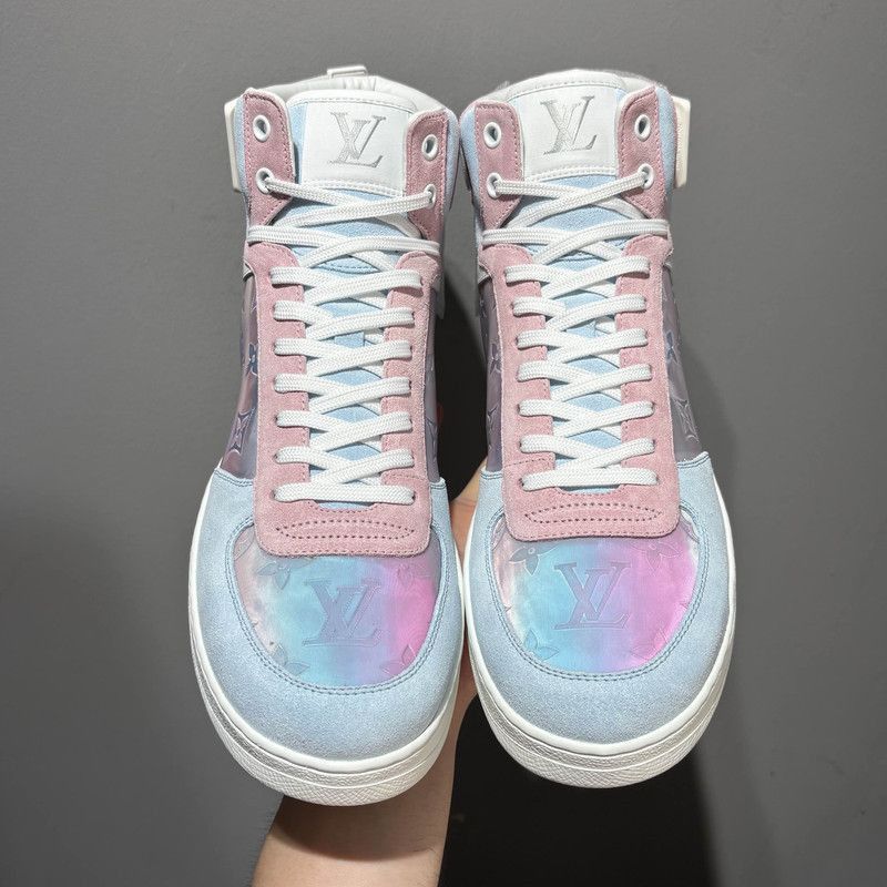 Louis Vuitton Louis Vuitton Rivoli High-Top Fashion Sneakers -2508 Size US 8 / EU 41 - 2 Thumbnail