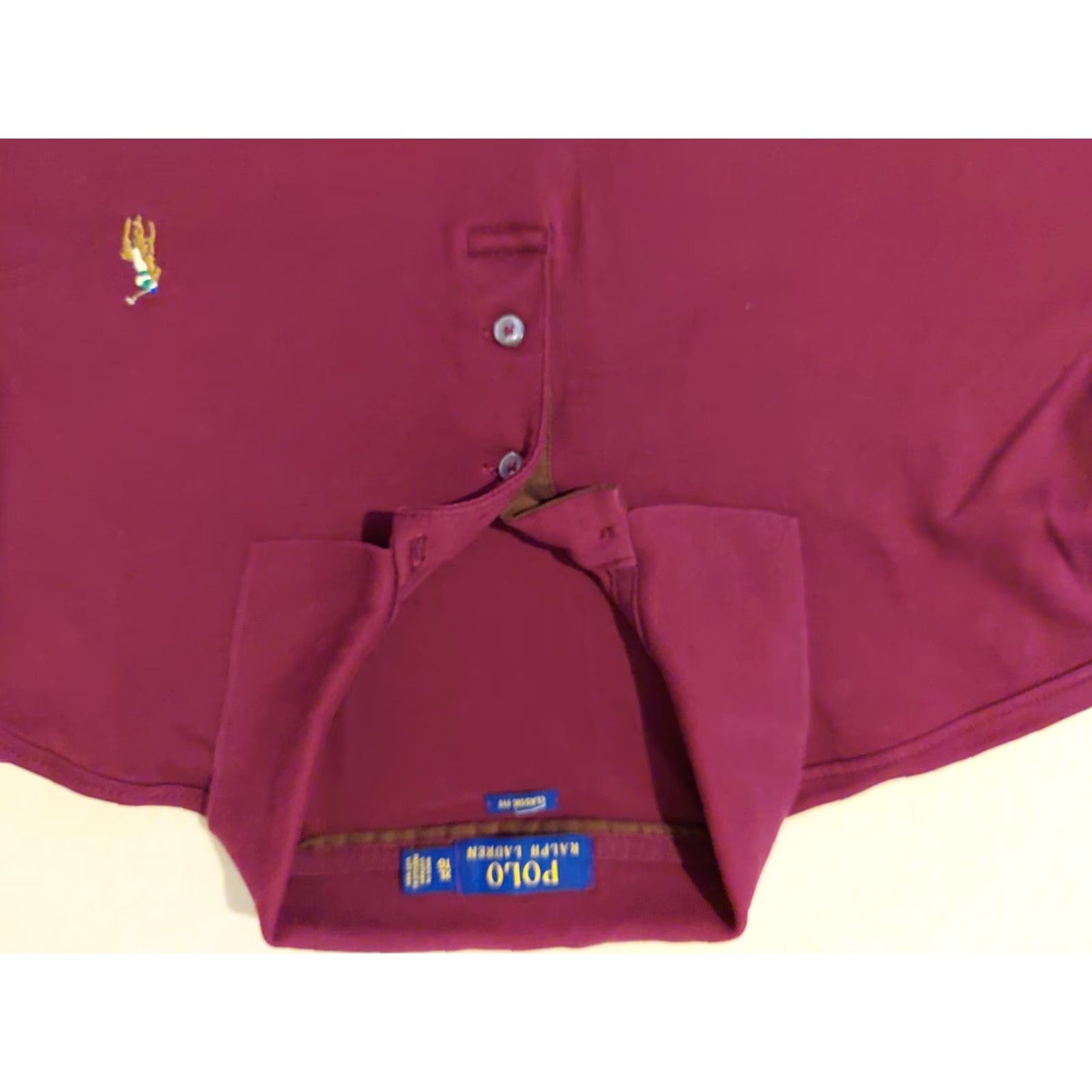 Polo Ralph Lauren Polo Ralph Lauren Shirt XL Mens Red Cotton Short Sleeve Size US XL / EU 56 / 4 - 2 Thumbnail
